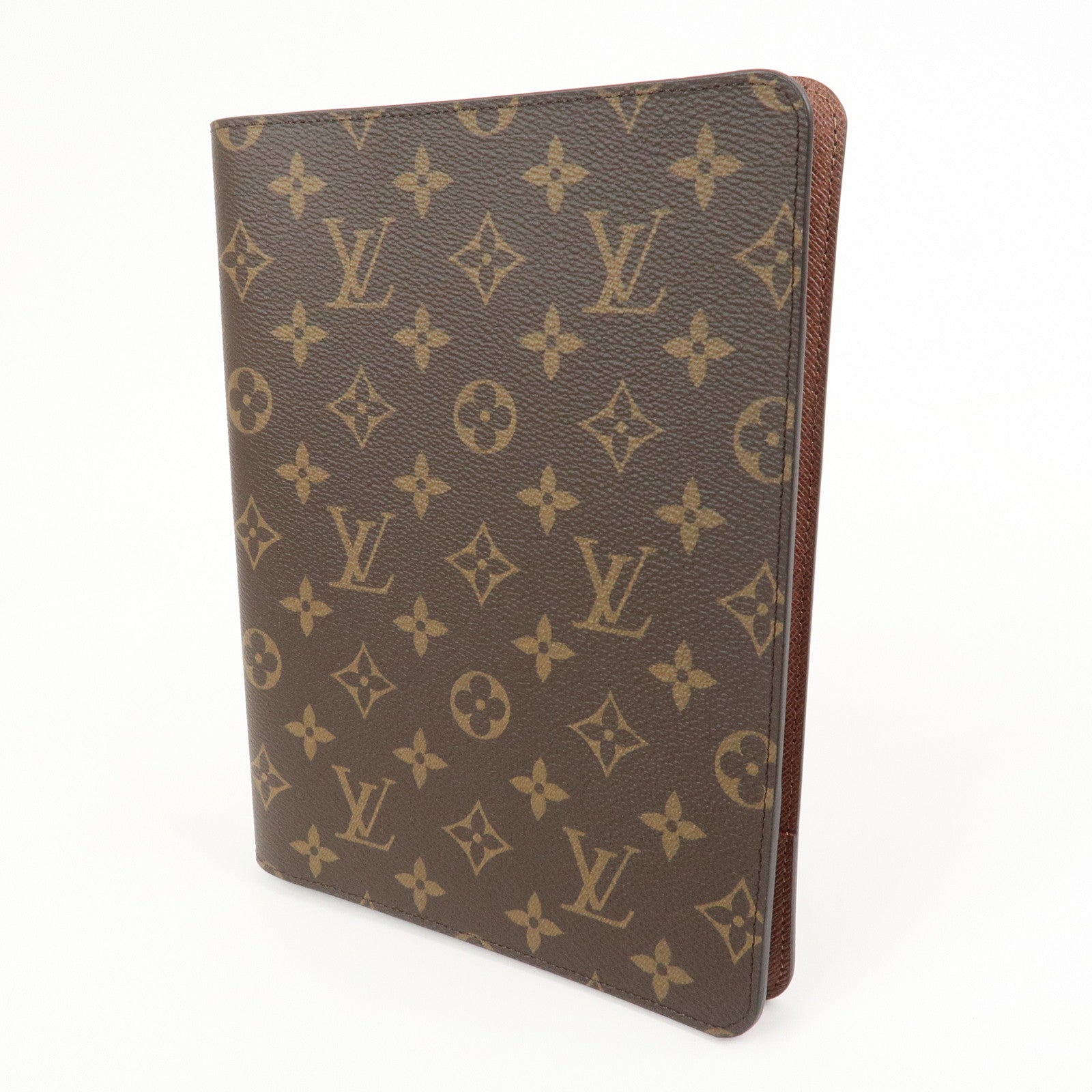 Louis Vuitton Monogram Agenda Bureau Planner Cover Brown R20100