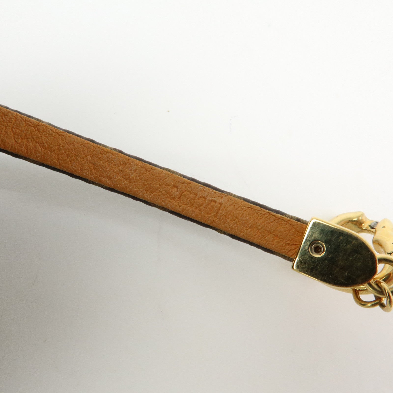 Louis Vuitton Monogram Say Yes Canvas Bracelet #19 Brown M6758