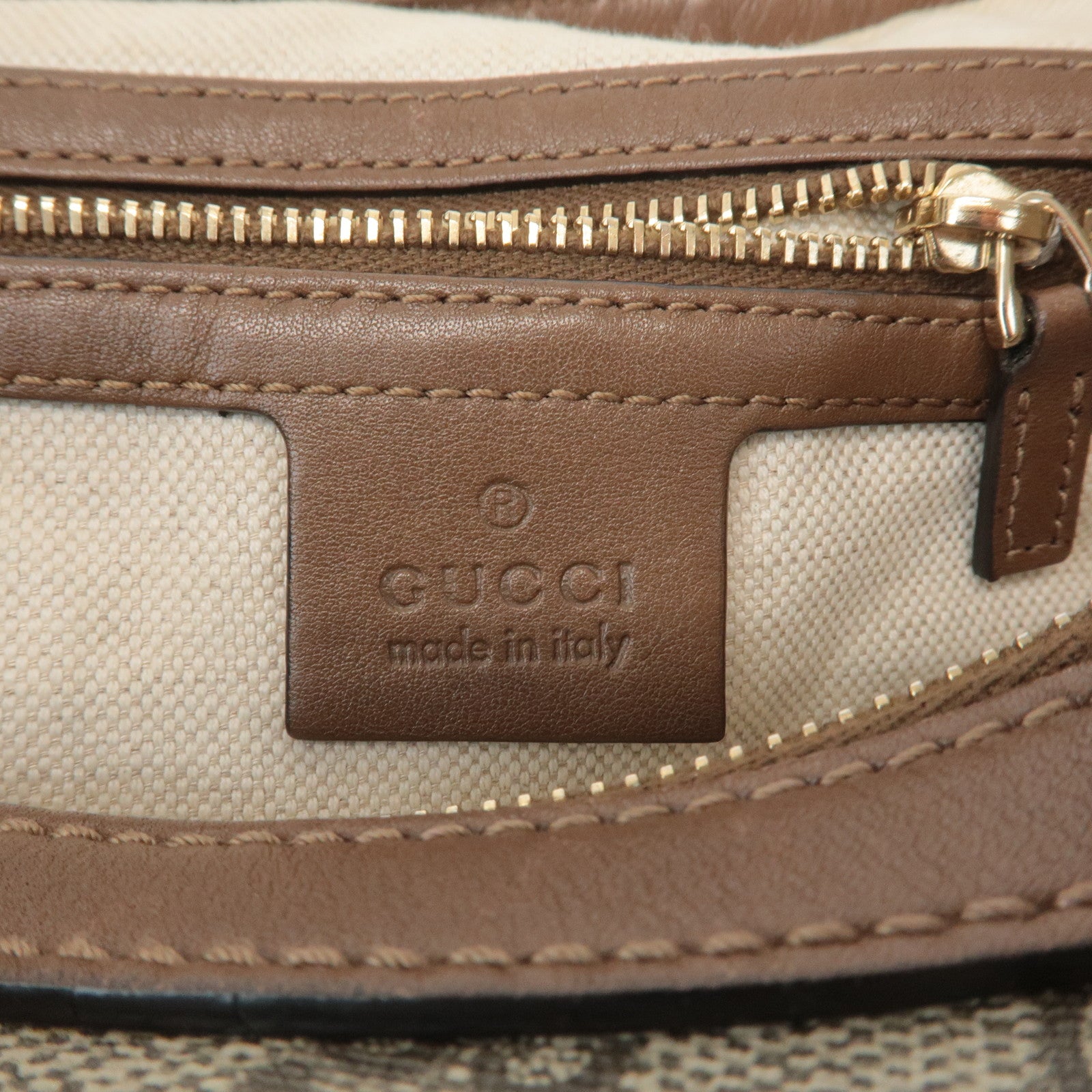 GUCCI GG Supreme Shoulder Bag Hand Bag Beige Brown 309618 Used
