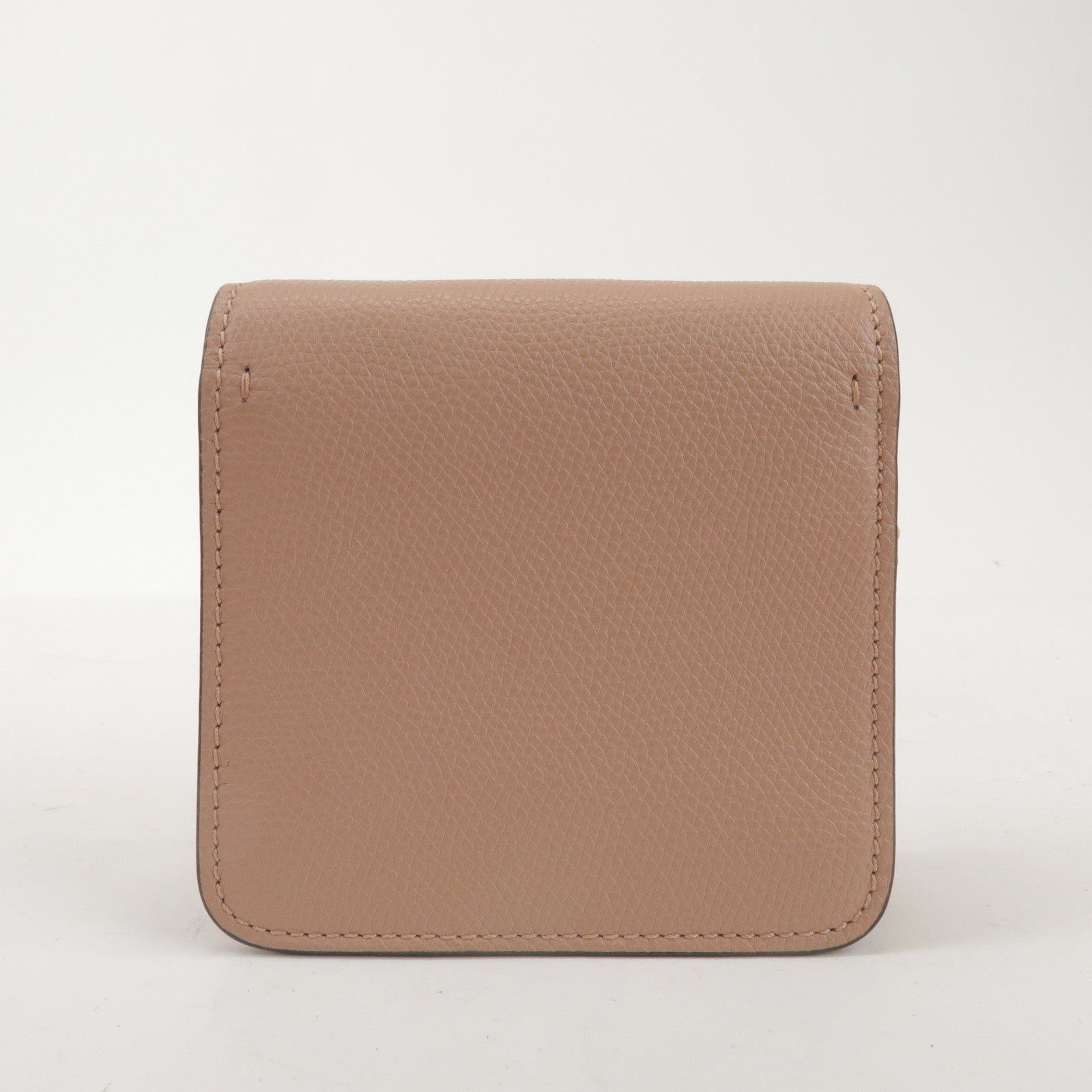 VALENTINO V Sling Leather Shoulder Bag Crossbody Bag Pink Beige