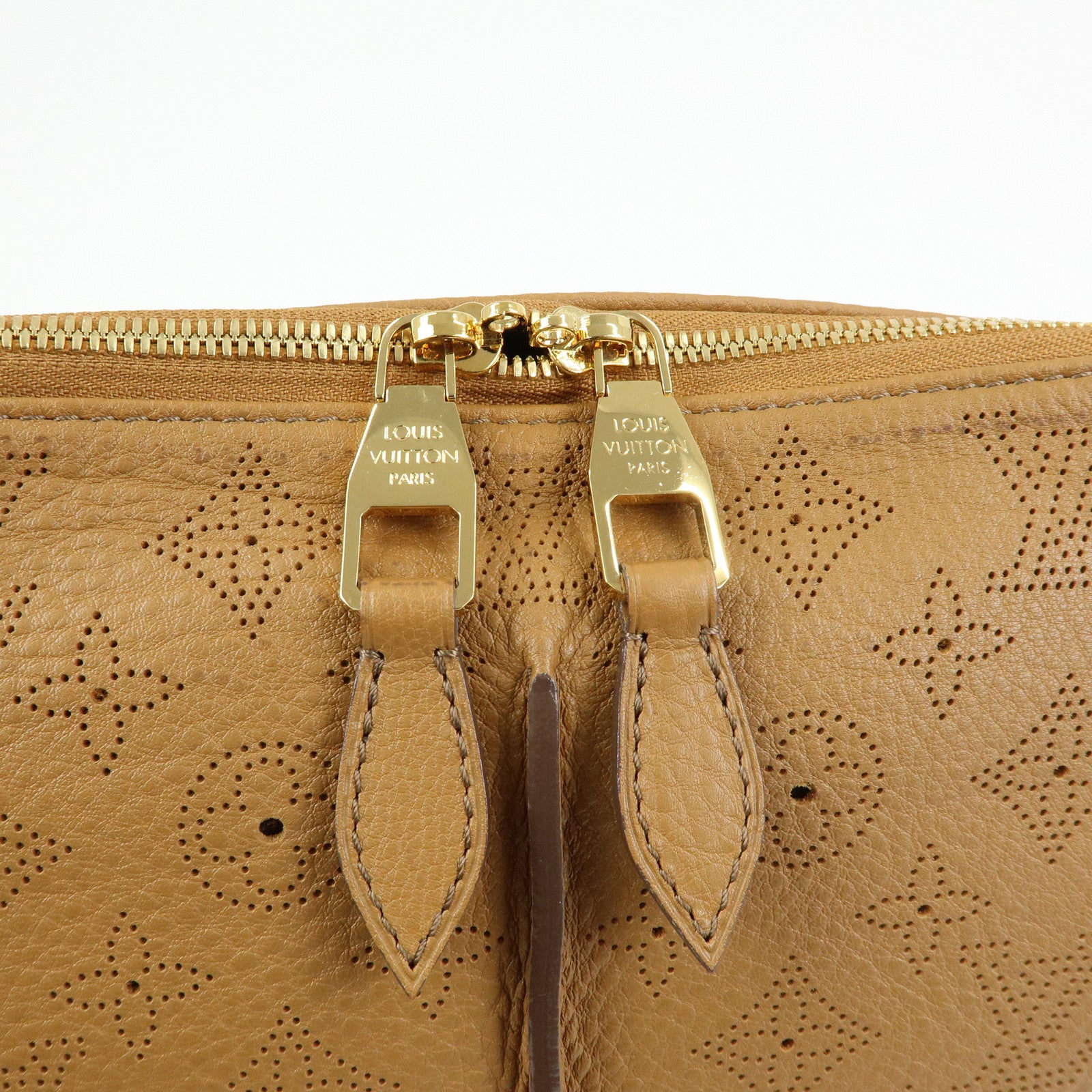 Louis Vuitton Monogram Mahina Selene MM Shoulder Bag Caramel M94214