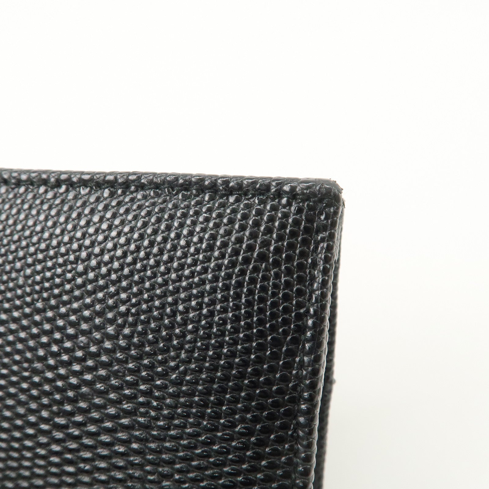 Ferragamo Vara Ribbon Leather Pouch Black