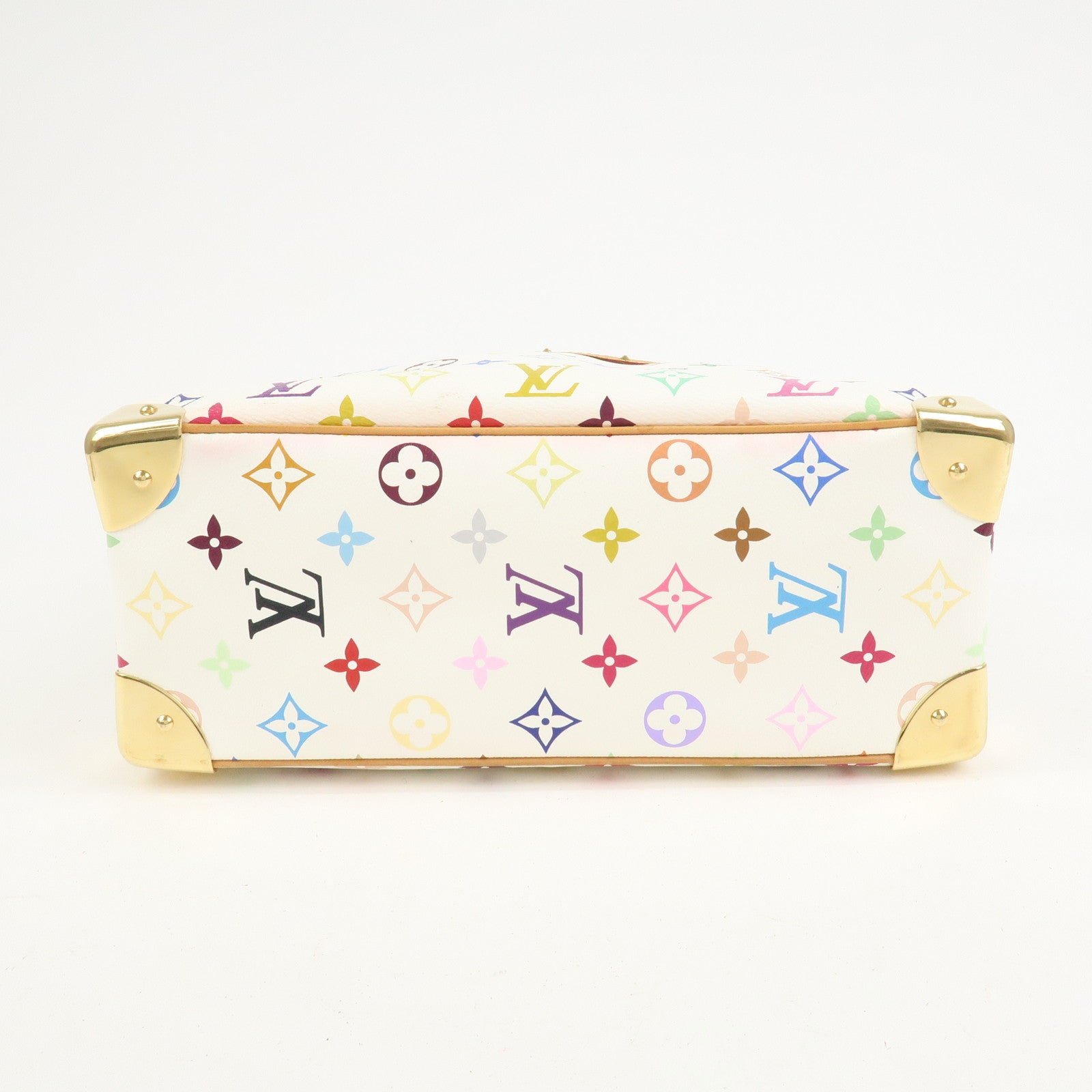 Louis Vuitton Monogram Multicolor Trouville Hand Bag Blanc M92663