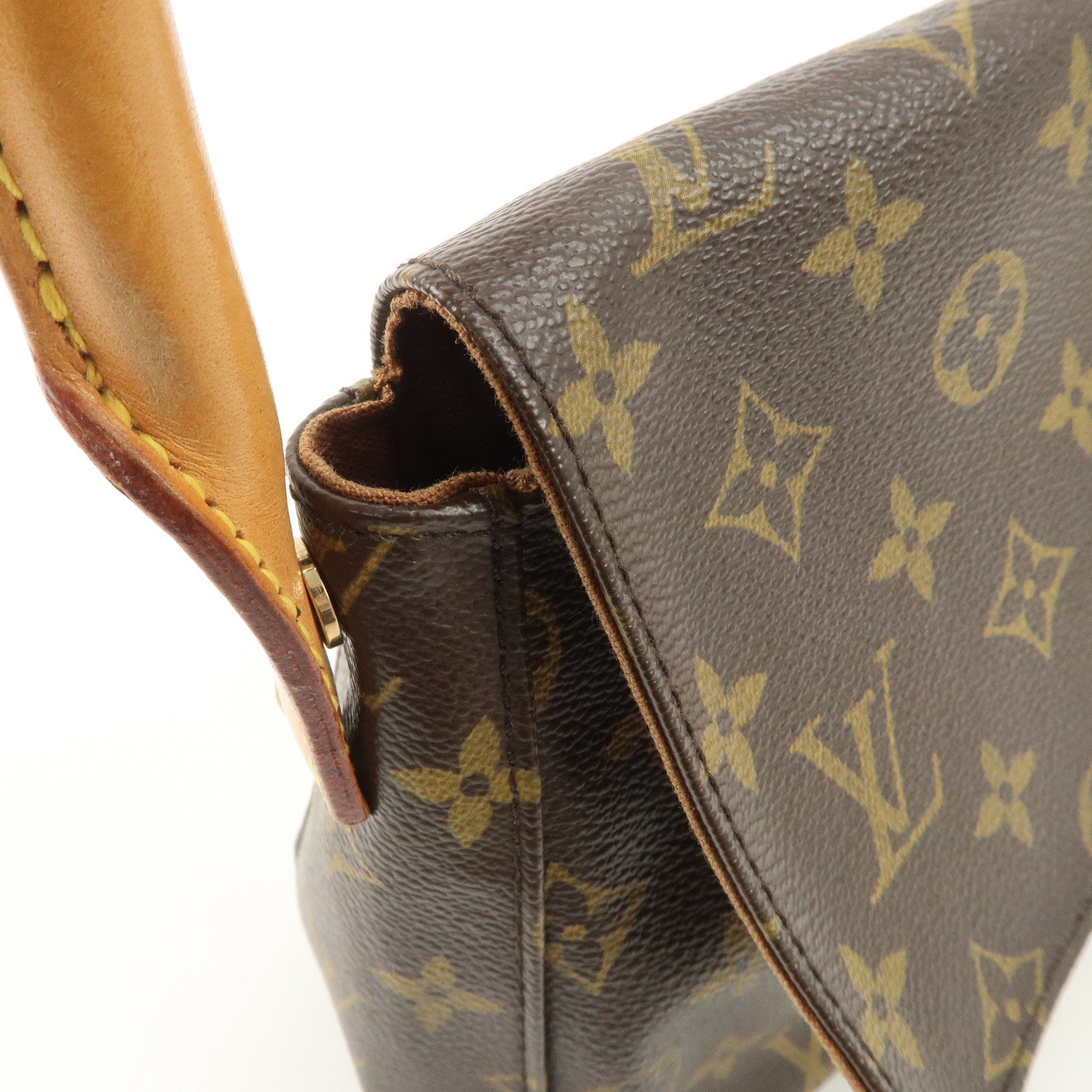 Louis Vuitton Monogram Mini Looping Shoulder Bag Brown M51147 Used