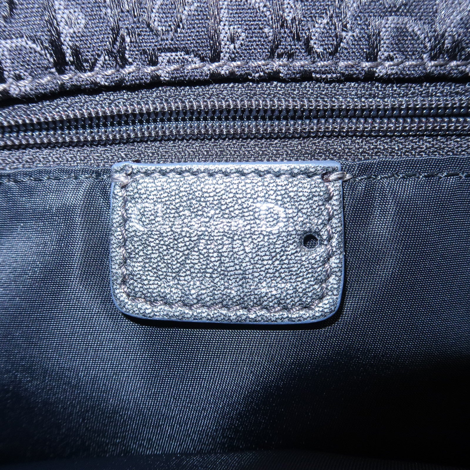 Christian Dior Trotter Canvas Leather Shoulder Bag Hand Bag Black