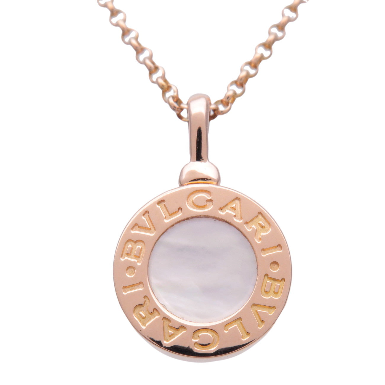 BVLGARI BVLGARI Shell Necklace K18 750PG Rose Gold