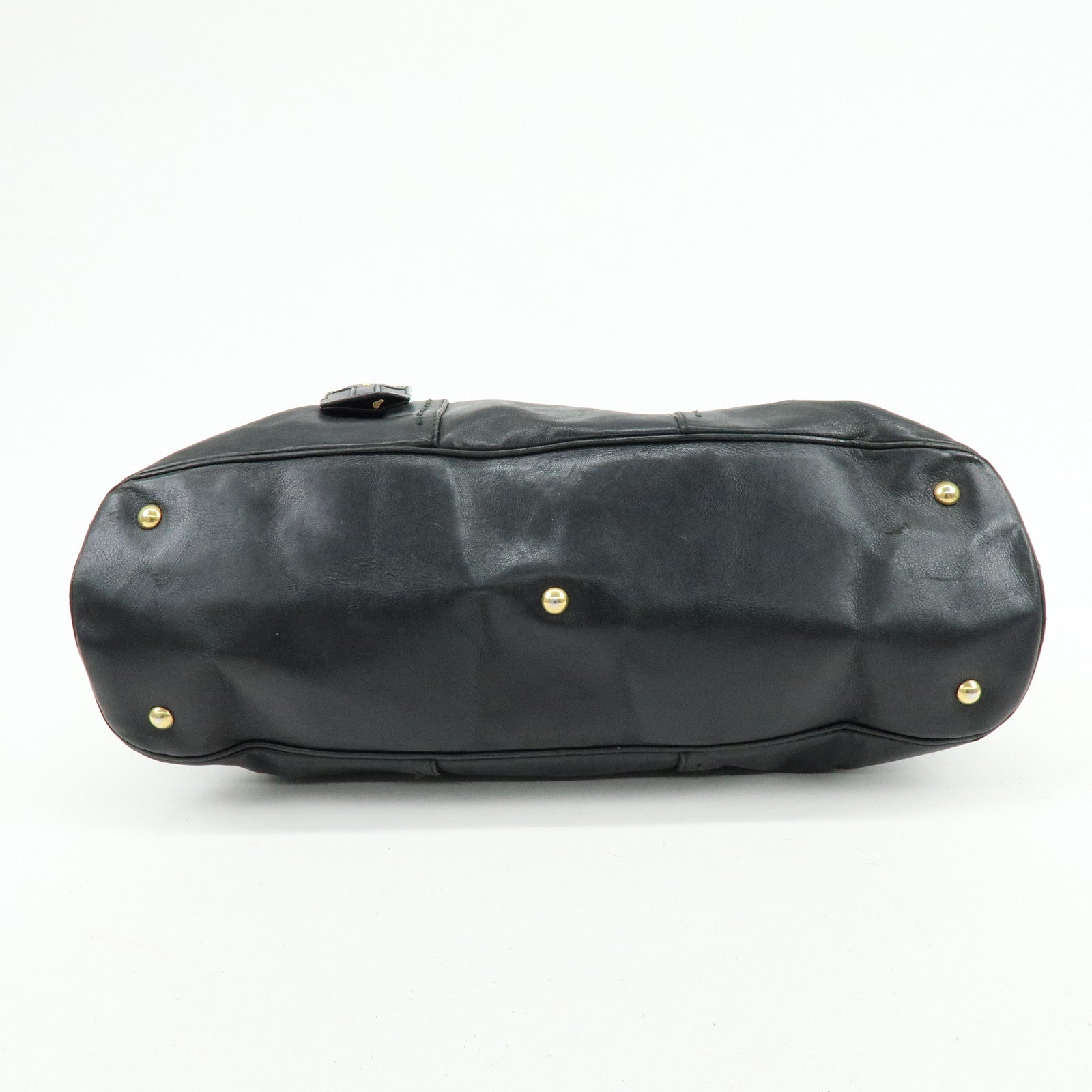 SAINT LAURENT PARIS MUSE Leather Hand Bag Shoulder Bag Black 153959