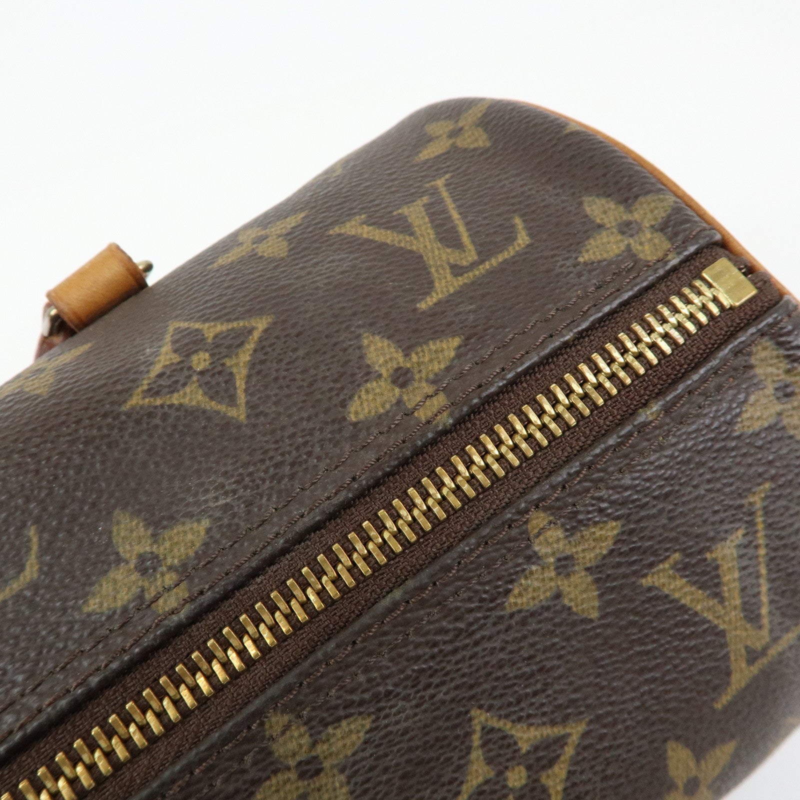 Louis Vuitton Monogram Papillon 30 Hand Bag Brown M51385