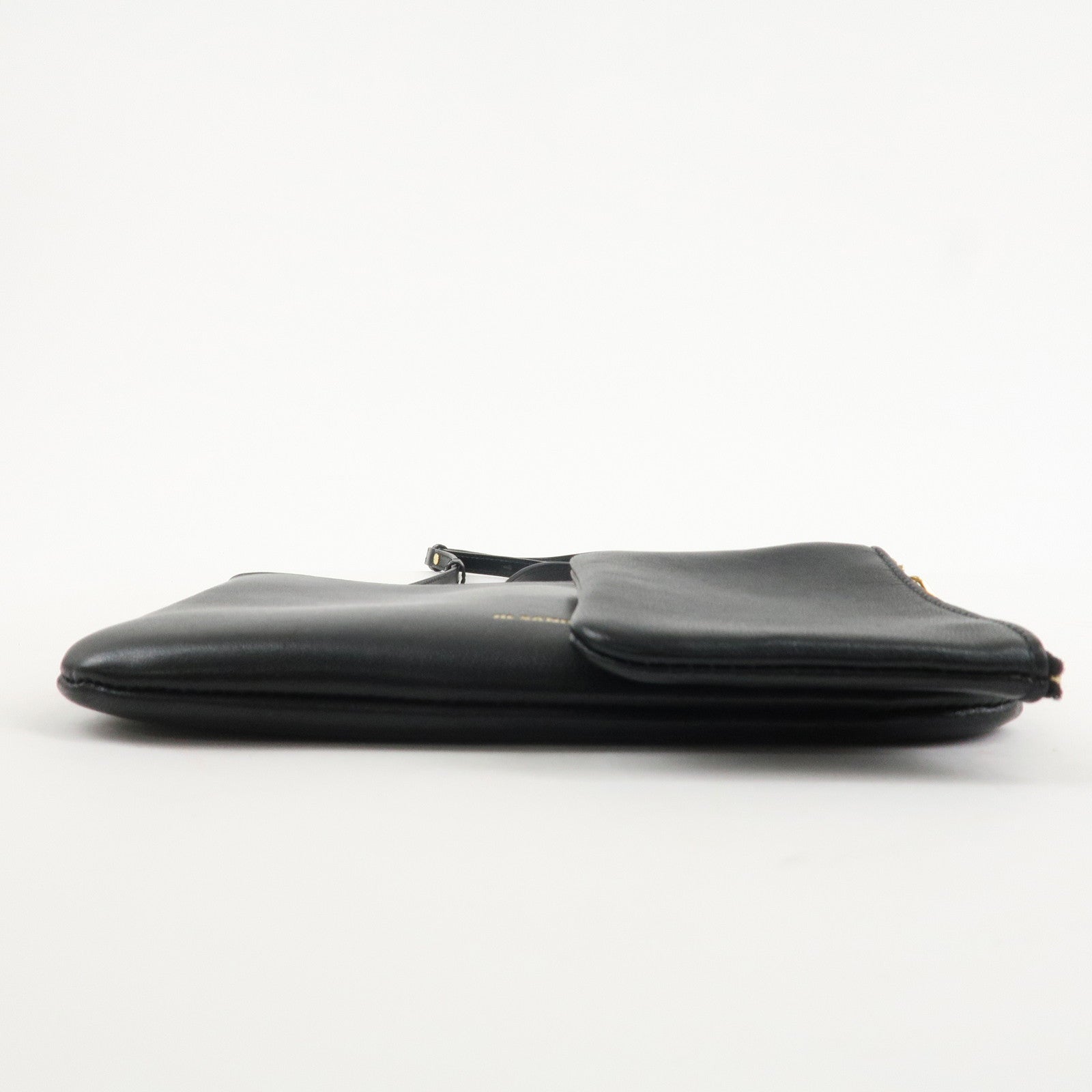 JIL SANDER Leather 2Way Shoulder Hand Bag Black J08WG0009P Used