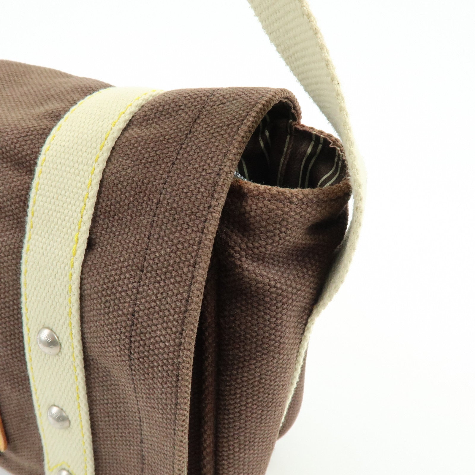 Louis Vuitton Antigua Besace PM Canvas Shoulder Bag Mocha M80661