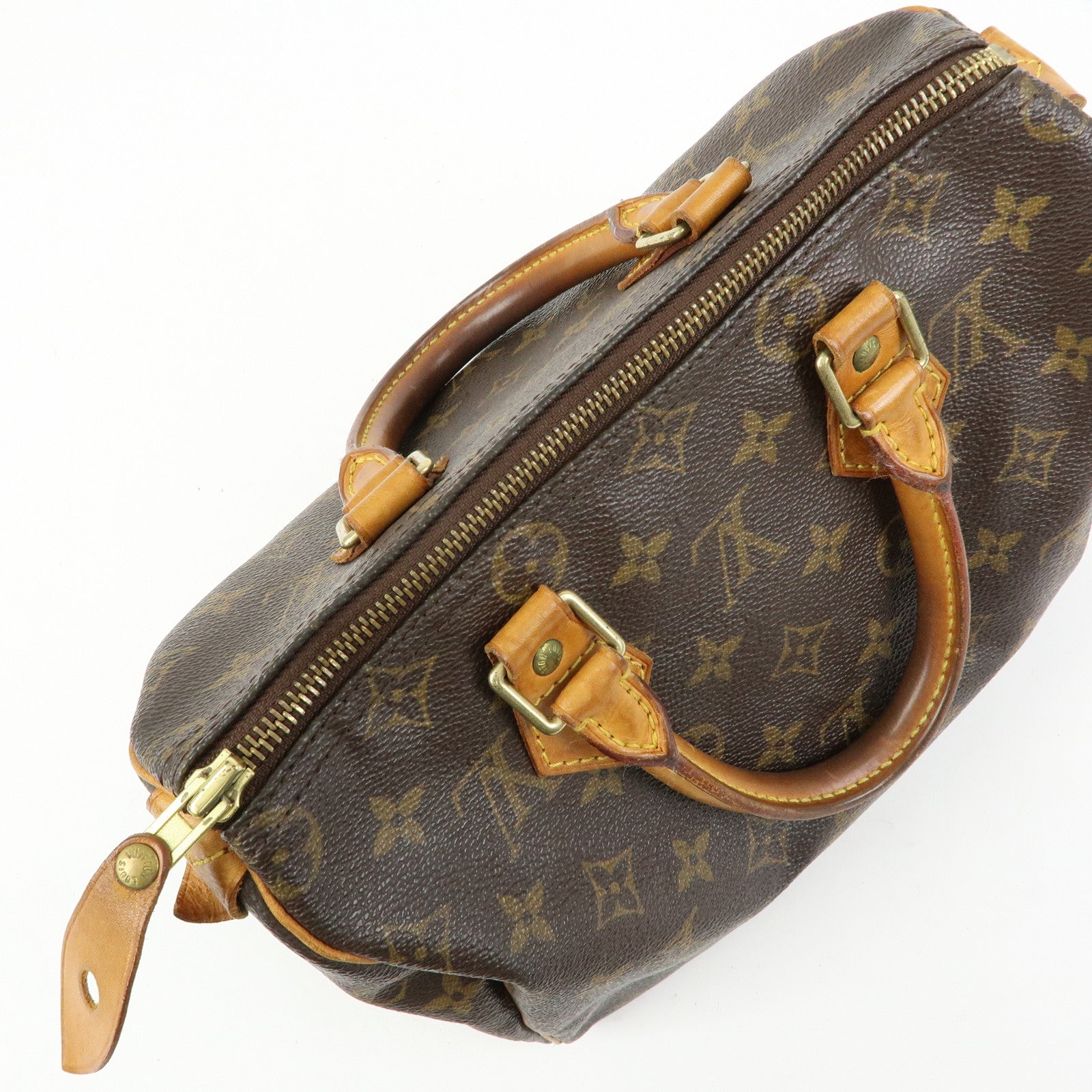 Louis Vuitton Monogram Speedy 25 Boston Bag Hand Bag Brown M41528