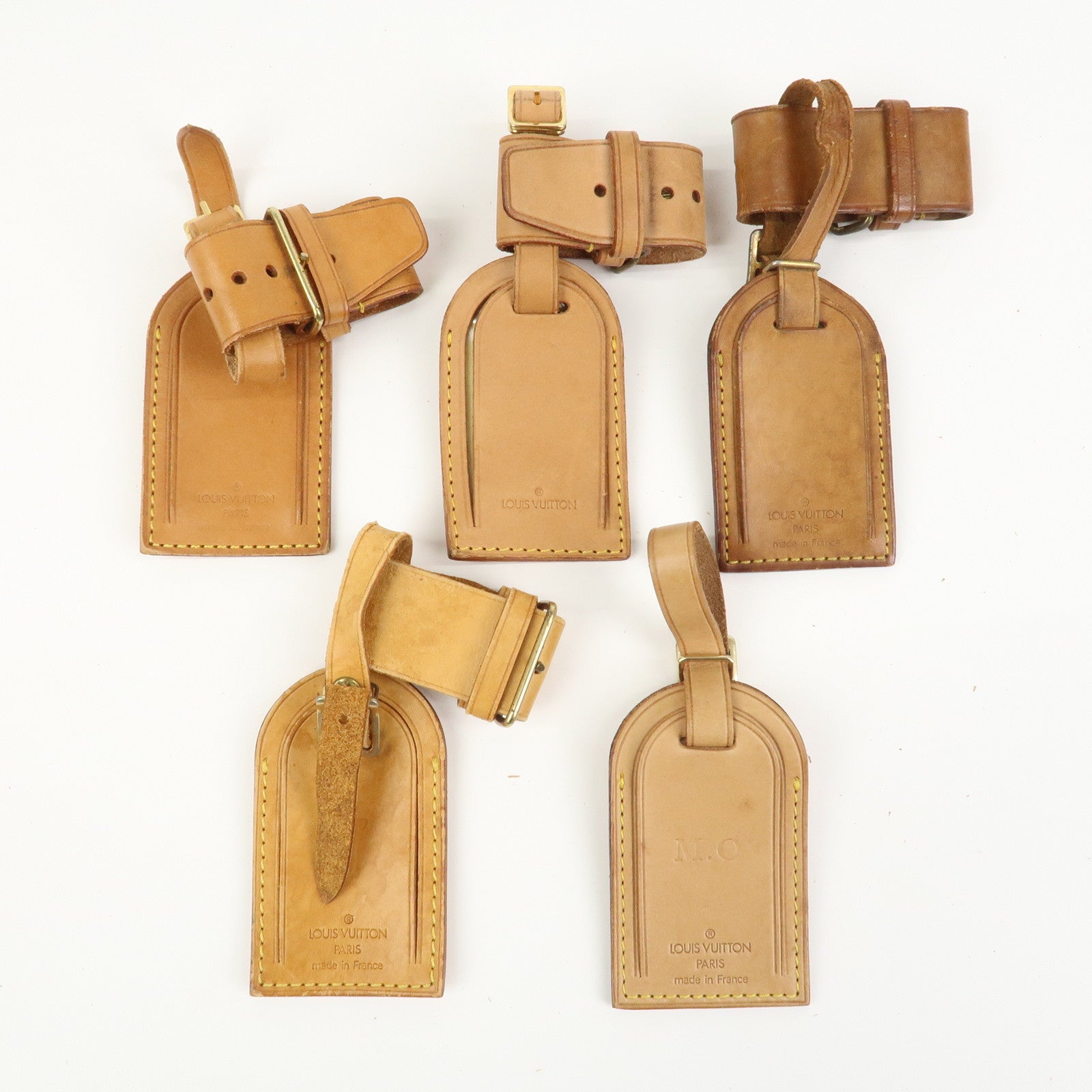 Louis Vuitton Set Of 20 Leather Name Tag & Poignet