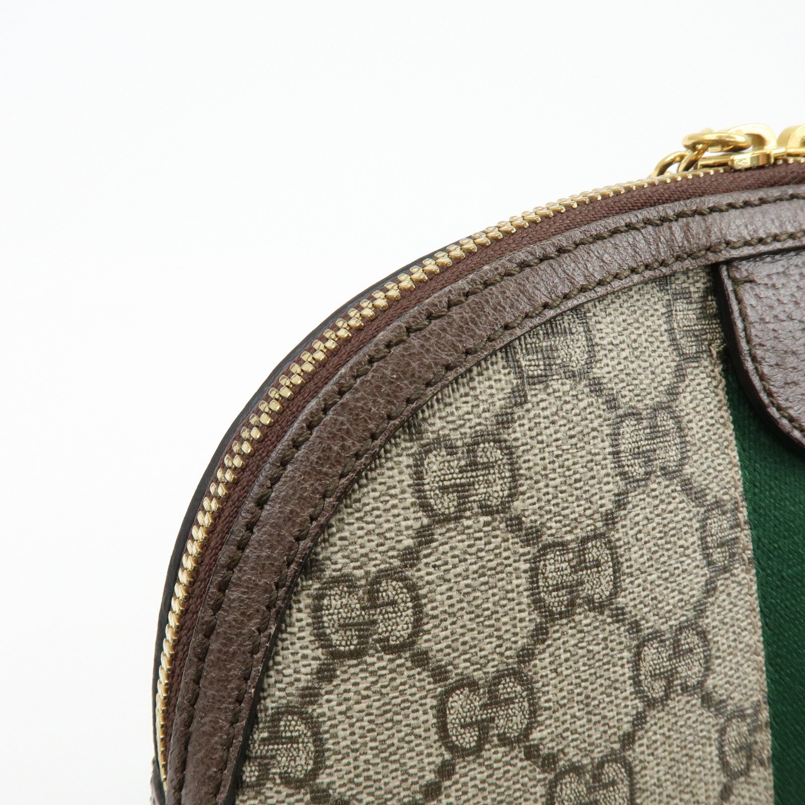 GUCCI Sherry Ophidia GG Supreme Leather Shoulder Bag Beige 499621