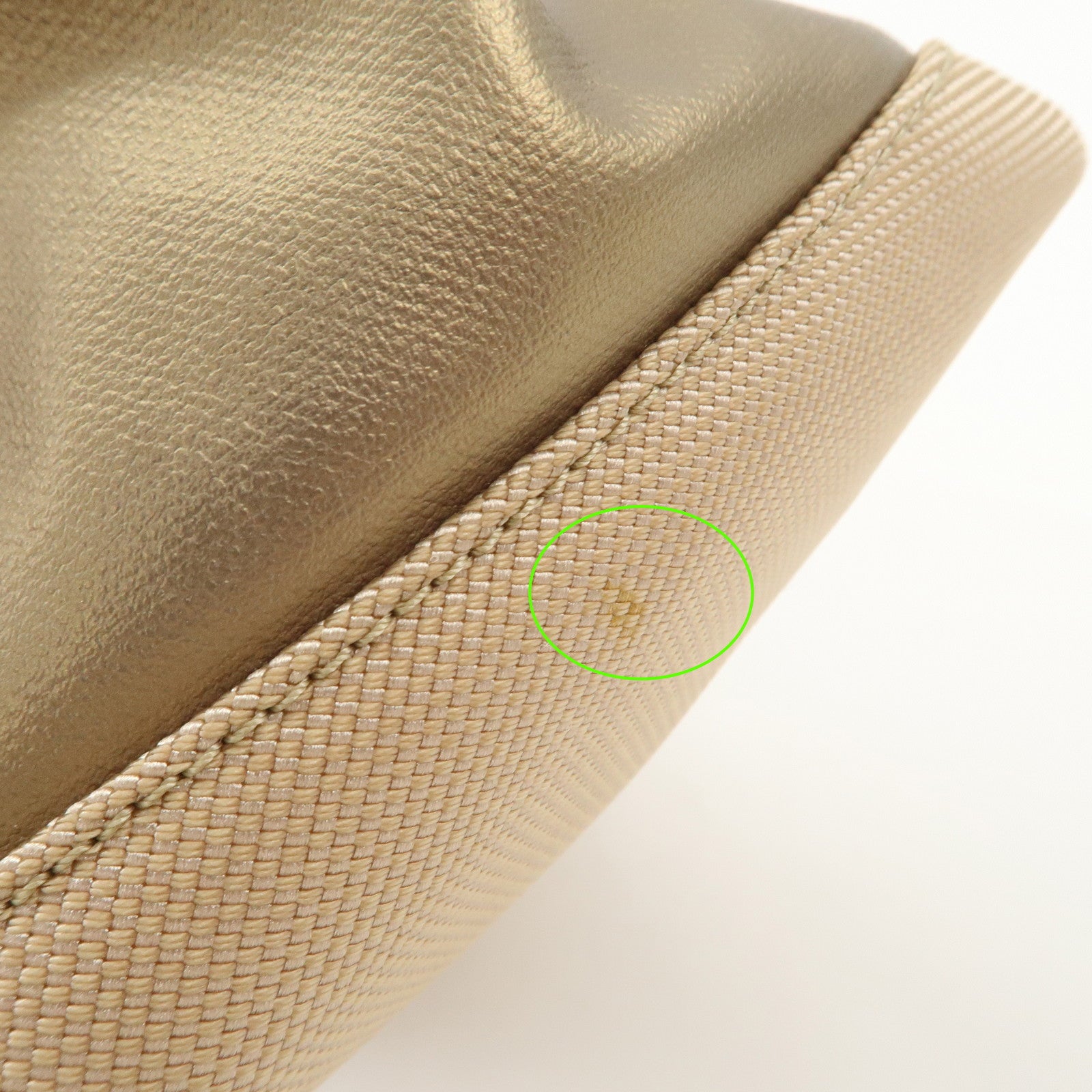 CHANEL Paris Biarritz MM PVC Canvas Tote Bag Hand Bag Beige A34209