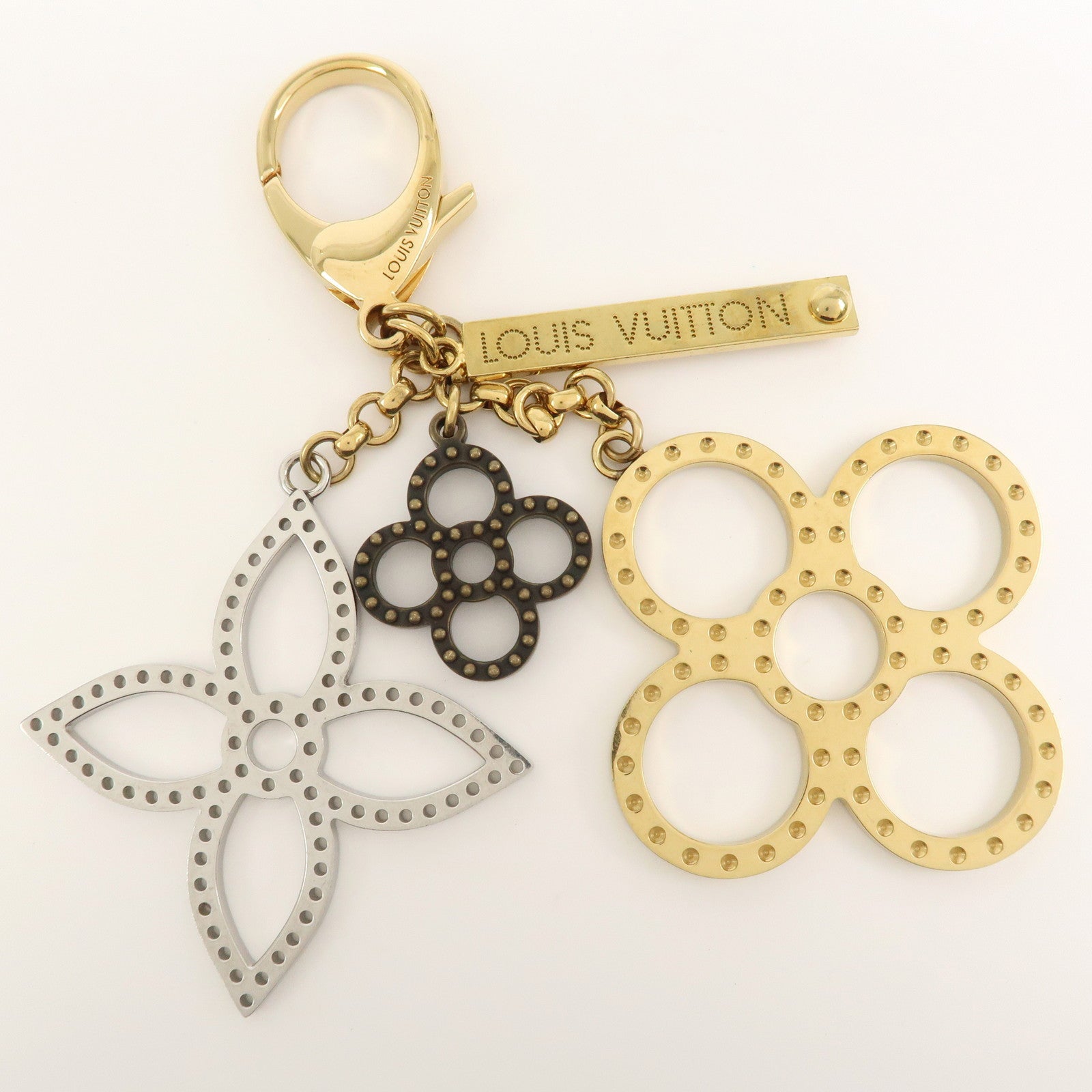 Louis Vuitton Monogram Bijoux Sac Tapage Bag Charm Gold M66350