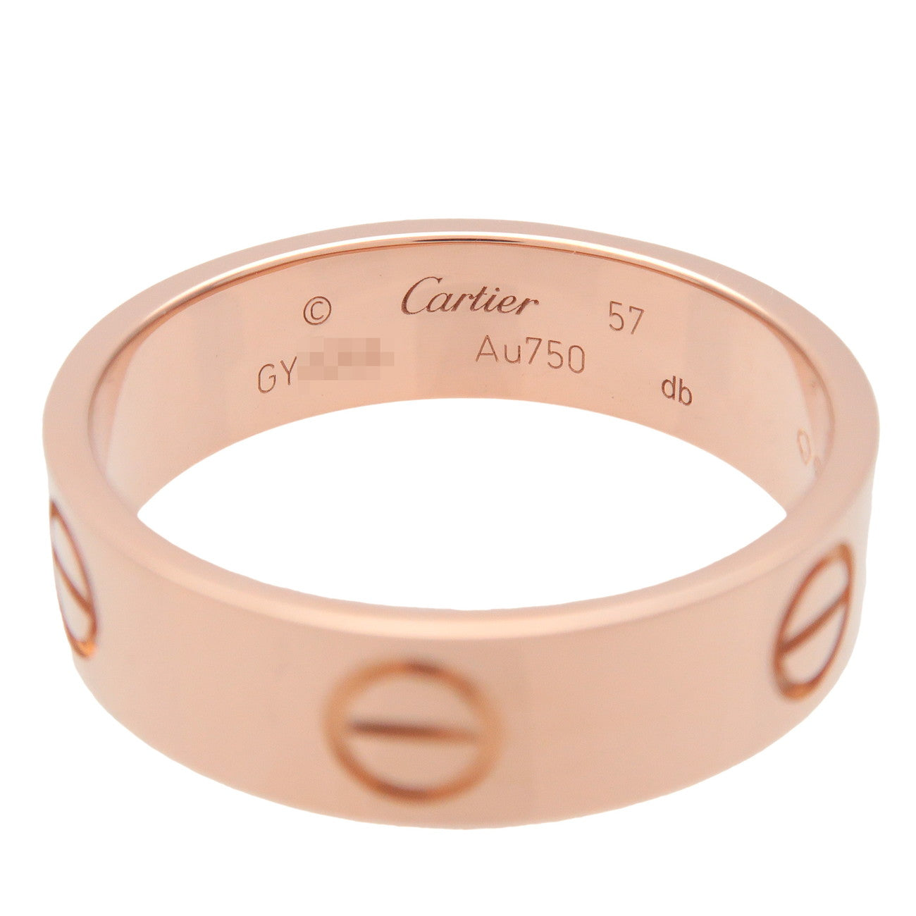 Cartier Love Ring K18 750PG Rose Gold #57 US8 EU57 HK17.5
