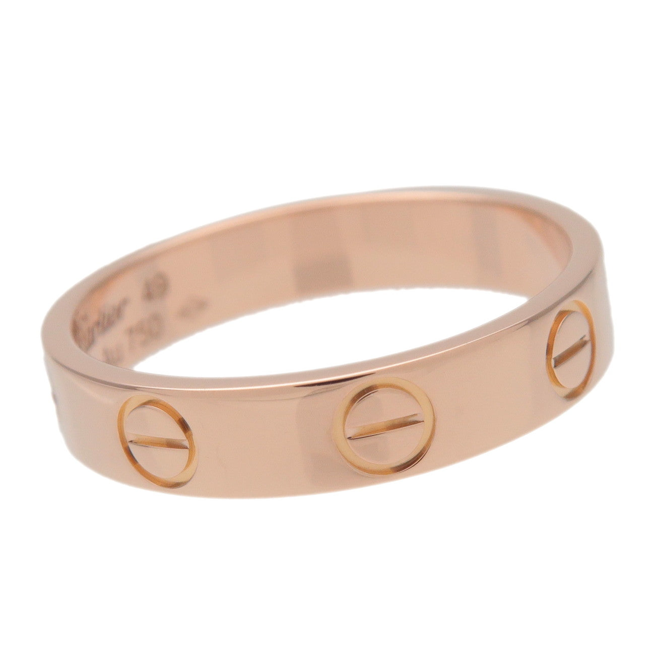 Cartier Mini Love Ring K18 750PG #49 US5 EU49 HK10.5 Rose Gold
