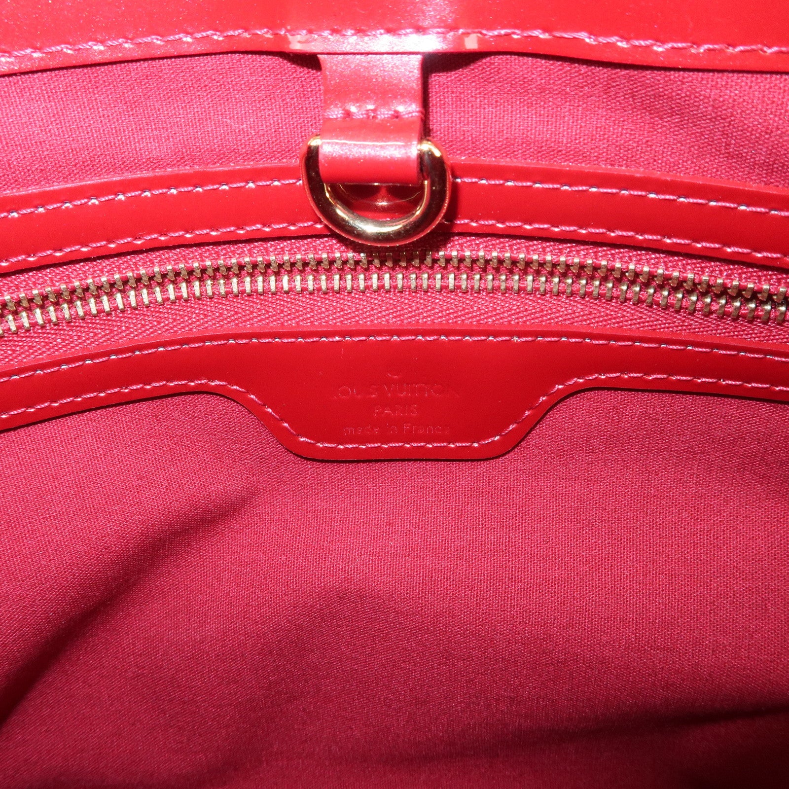 Louis Vuitton Monogram Vernis Wilshire PM Hand Bag Red M93642