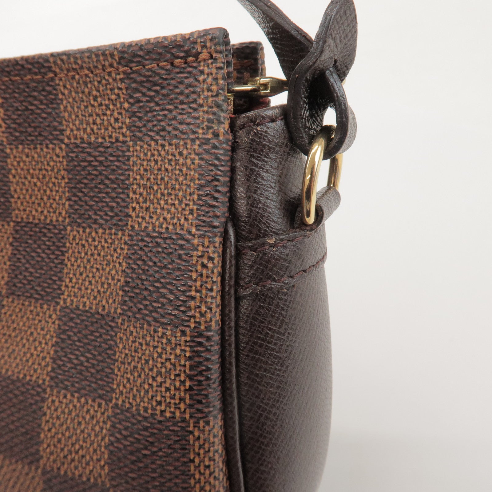 Louis Vuitton Damier Trousse Makeup Accessory Pouch Brown N51982