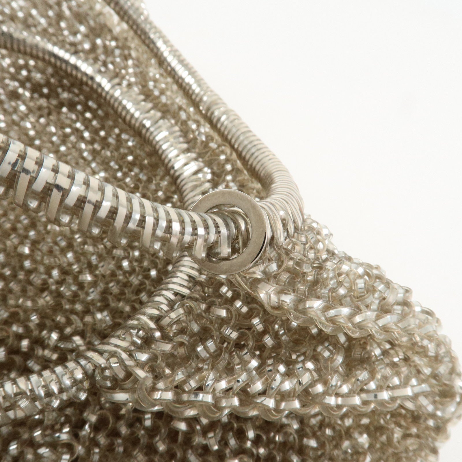 ANTEPRIMA PVC Hand Bag Shoulder Bag Clear Champagne Gold