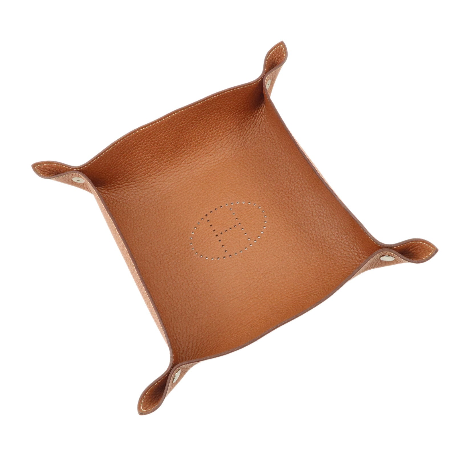 HERMES Vide Poches Mini Mises Et Relances Leather Accessory Tray Used