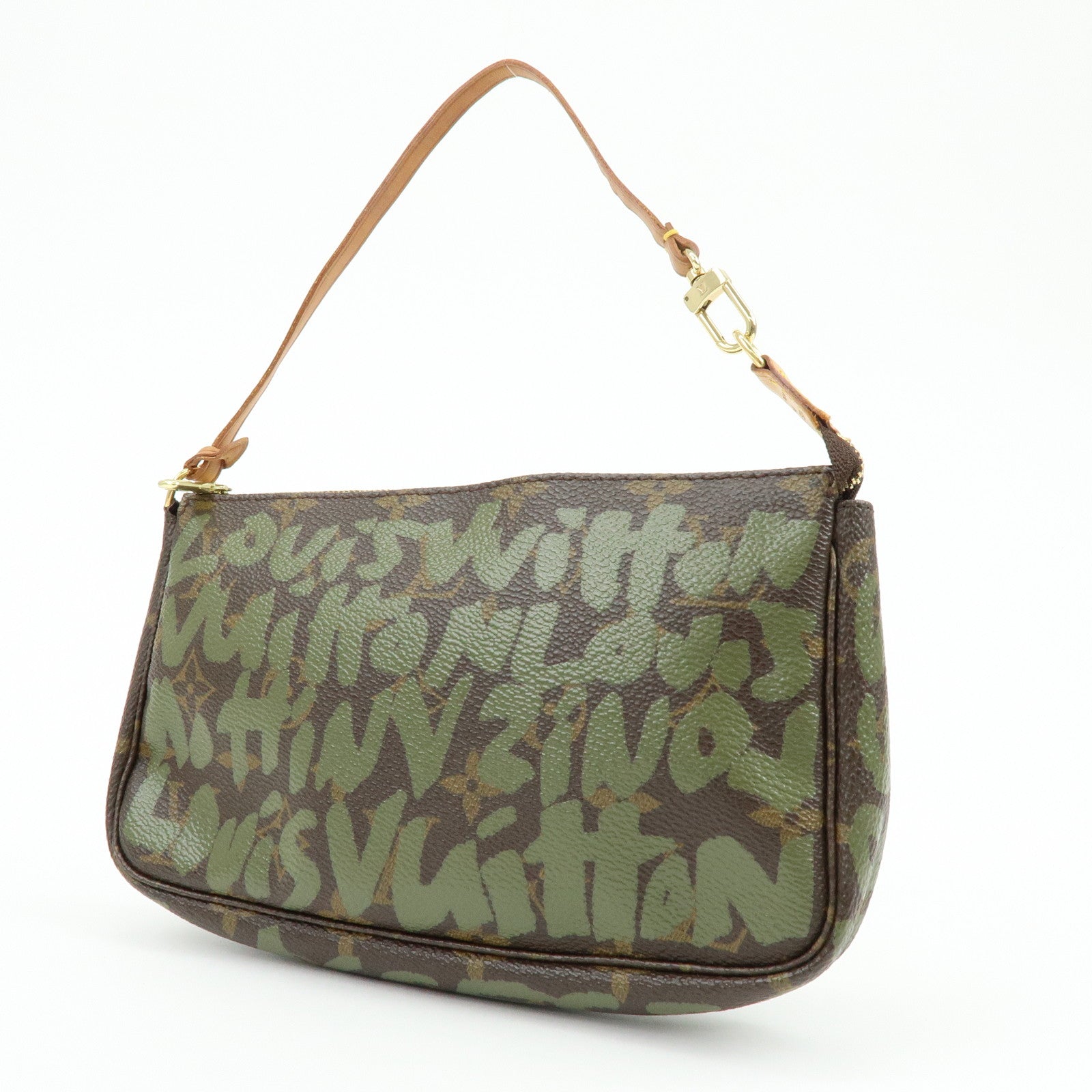 Louis Vuitton Monogram Graffiti Pochette Accessires Hand Bag M92191