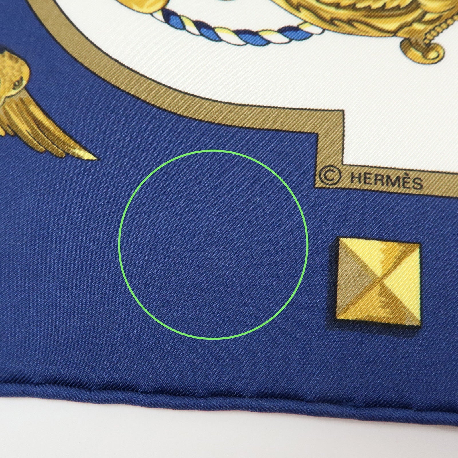 HERMES Carre 90 Silk 100% Scarf LES CLES THE KEYS RARE White Gold