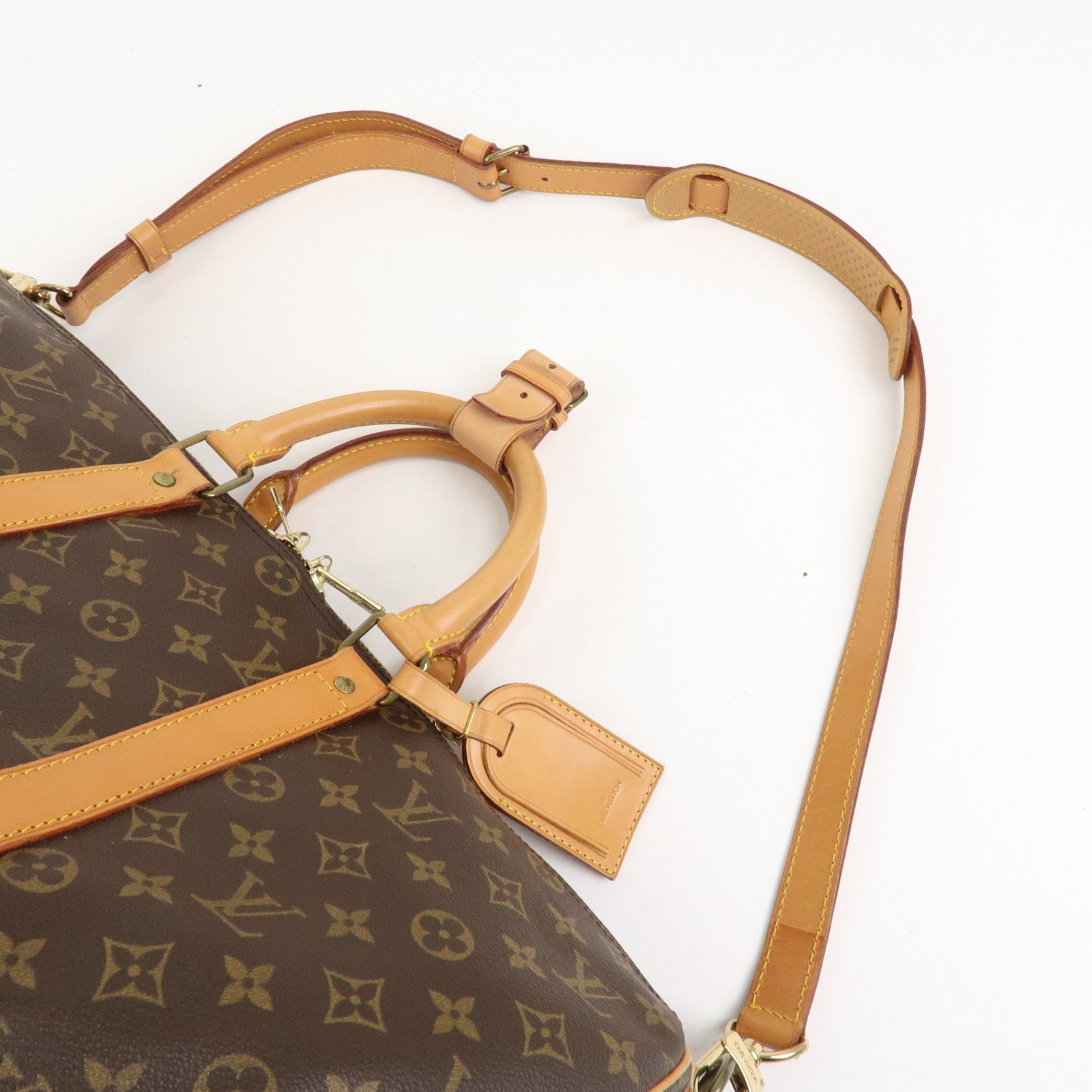 Louis Vuitton Monogram Keep All Bandouliere 45 Boston Bag M41418