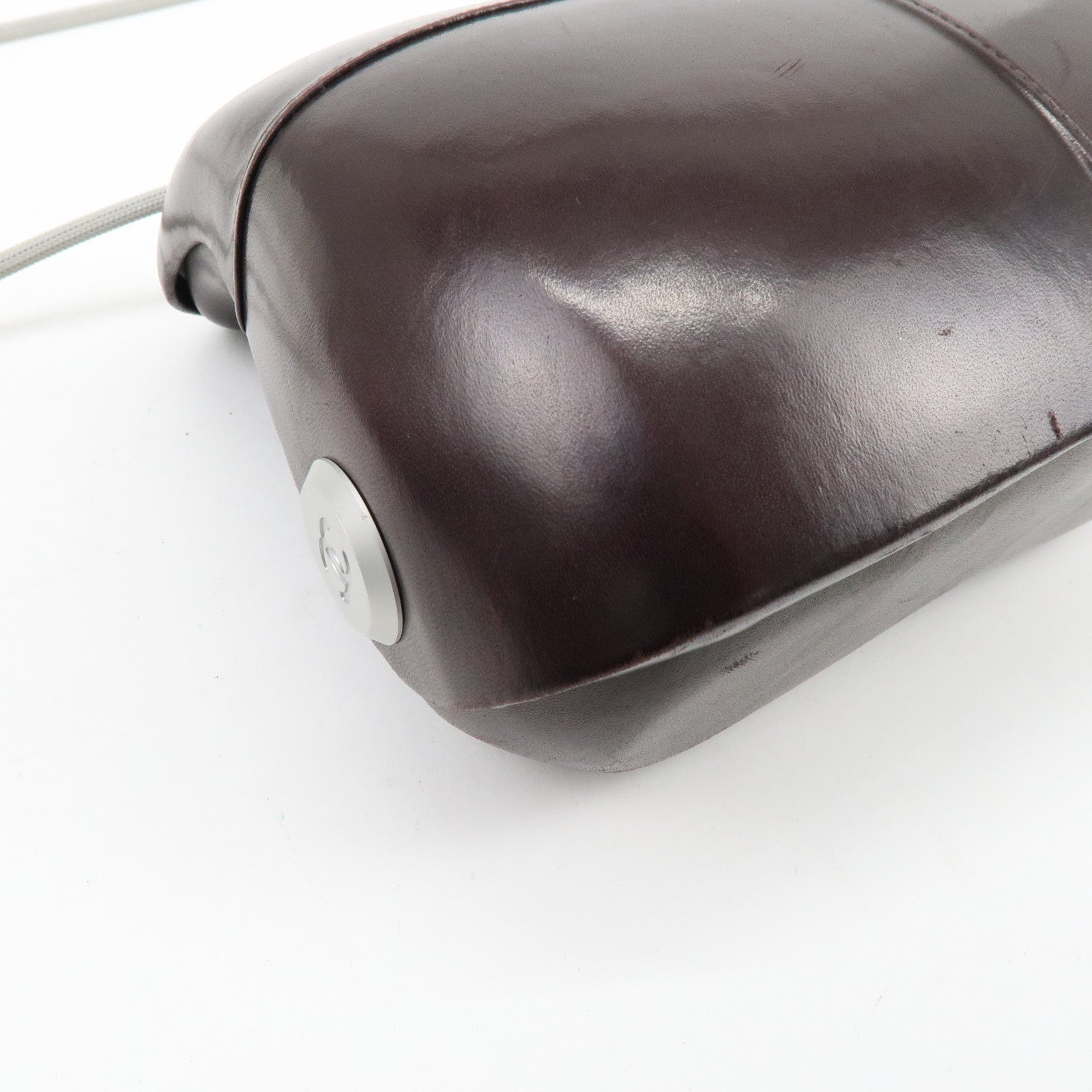 CHANEL Leather Hip Bag Shoulder Bag Crossbody Bag Brown
