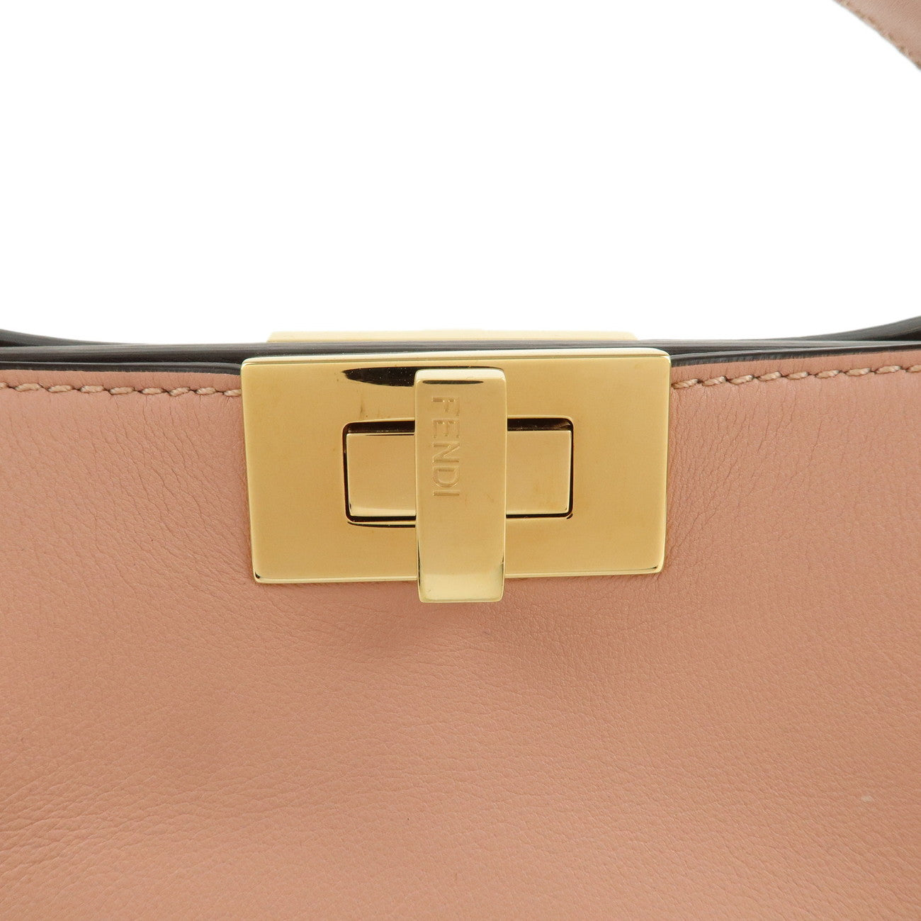 FENDI Peekaboo Iconic Essentially Leather 2Way Bag Pink 8BN302
