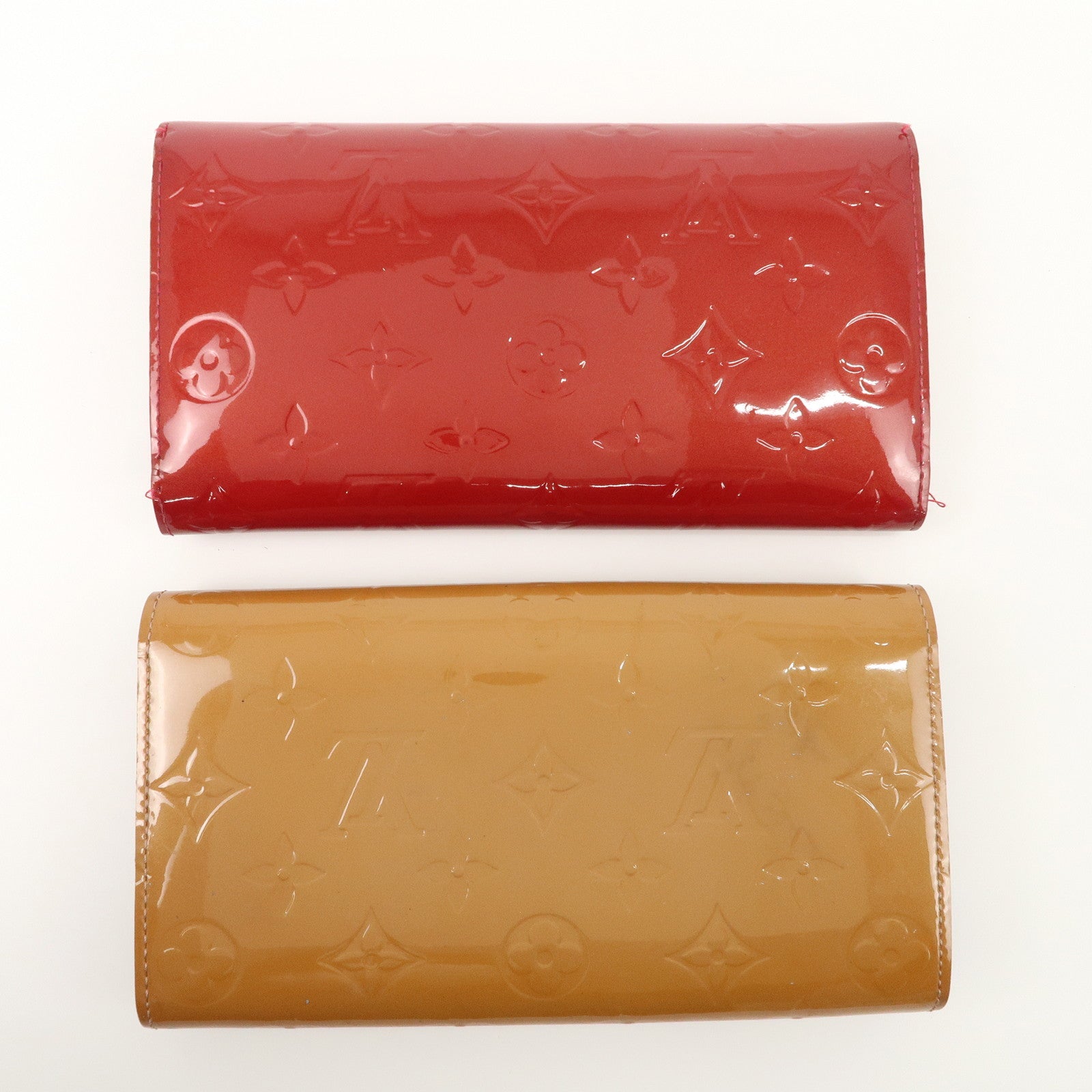 Louis Vuitton Monogram Vernis Set of Long Wallet M91767 M91984 Used