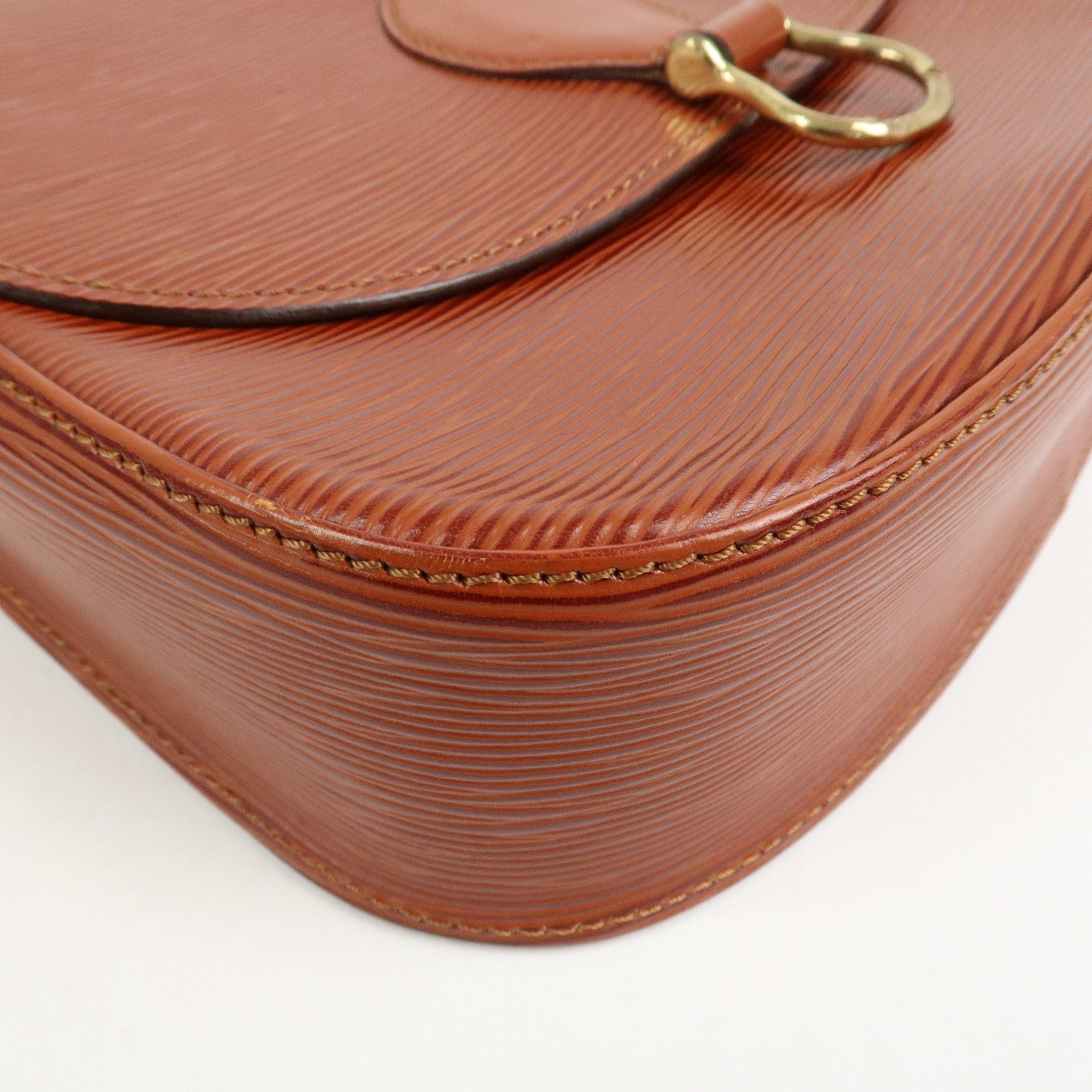 Louis Vuitton Epi Saint Cloud Shoulder Bag Kenya Brown M52193