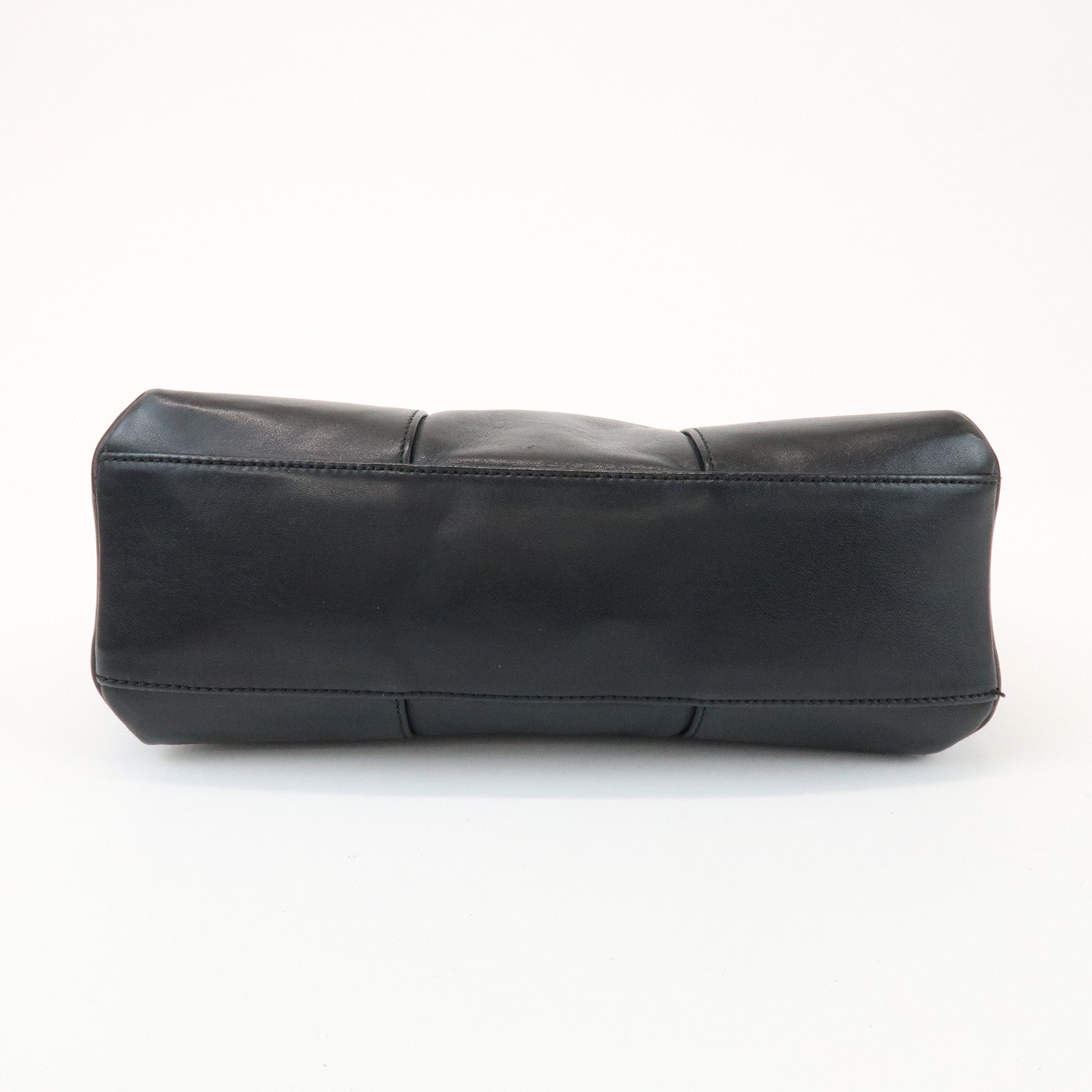 LOEWE Anagram Logo Leather Clutch Bag Black