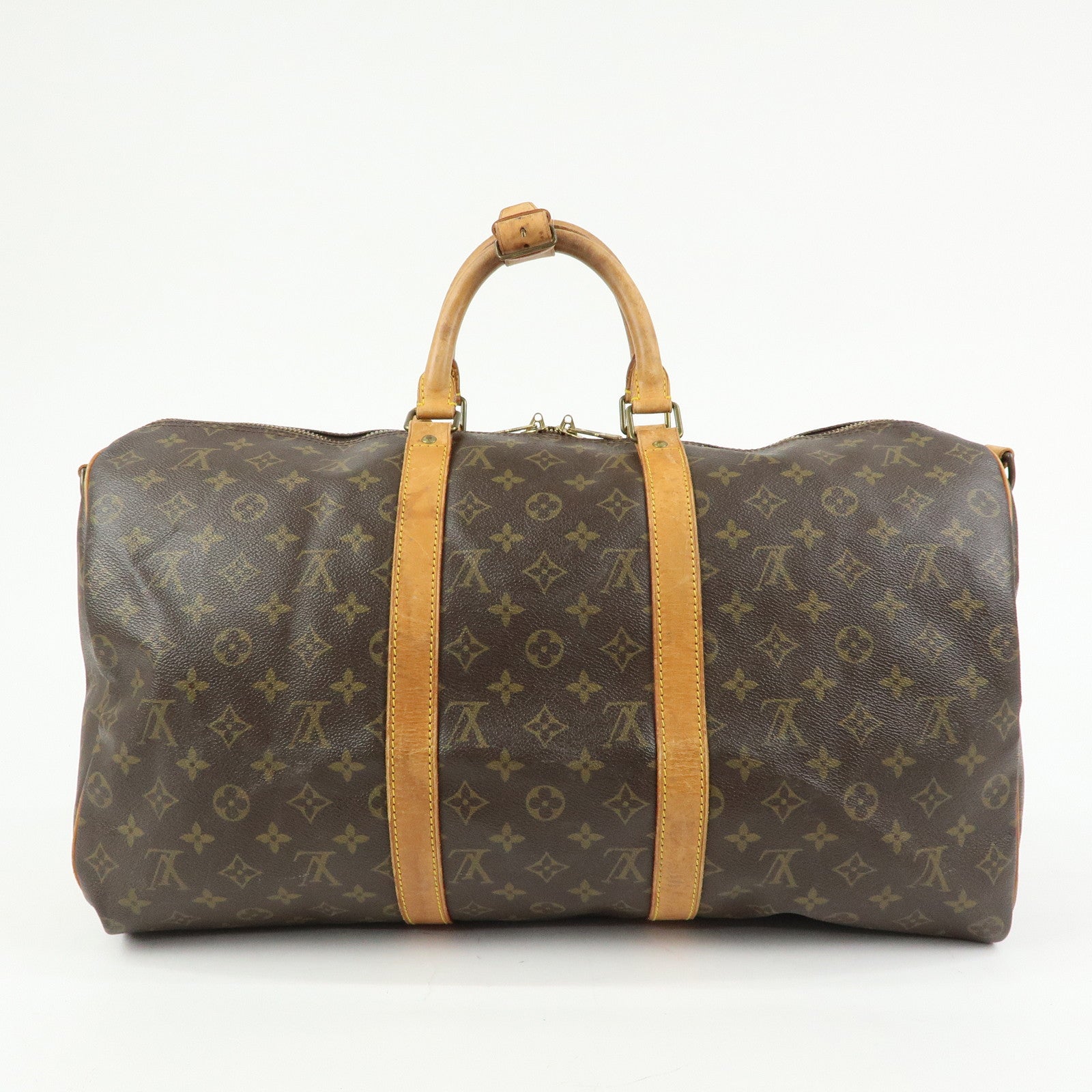 Louis Vuitton Monogram Keep All Bandouliere 50 Boston Bag M41416