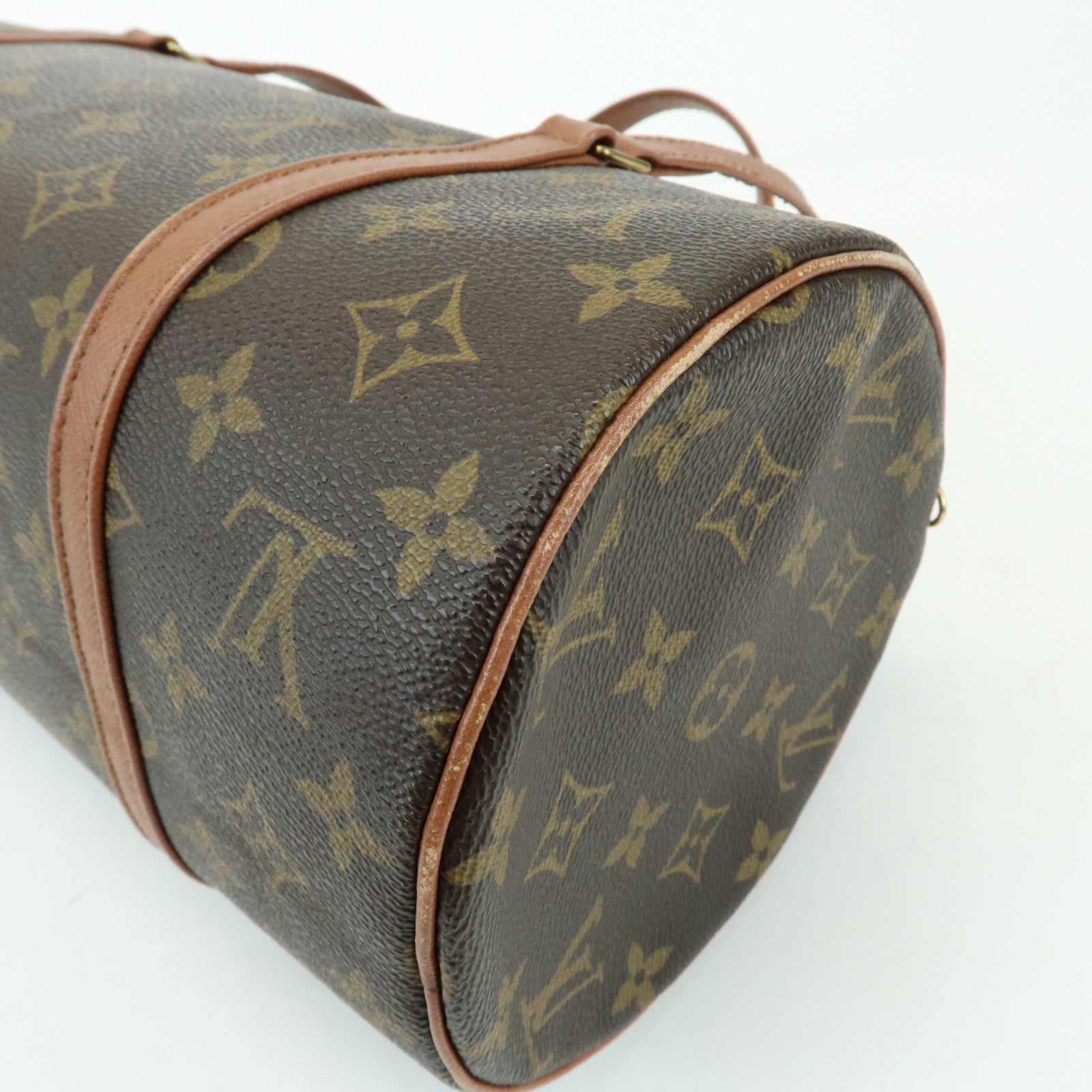 Louis Vuitton Monogram Papillon 30 Hand Bag Brown M51385
