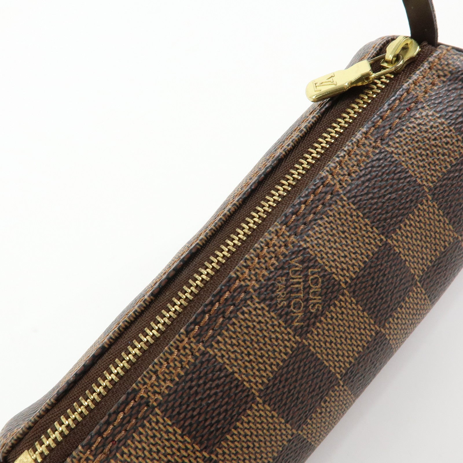Louis Vuitton Damier Ebene Mini Pouch for Papillon Bag Brown