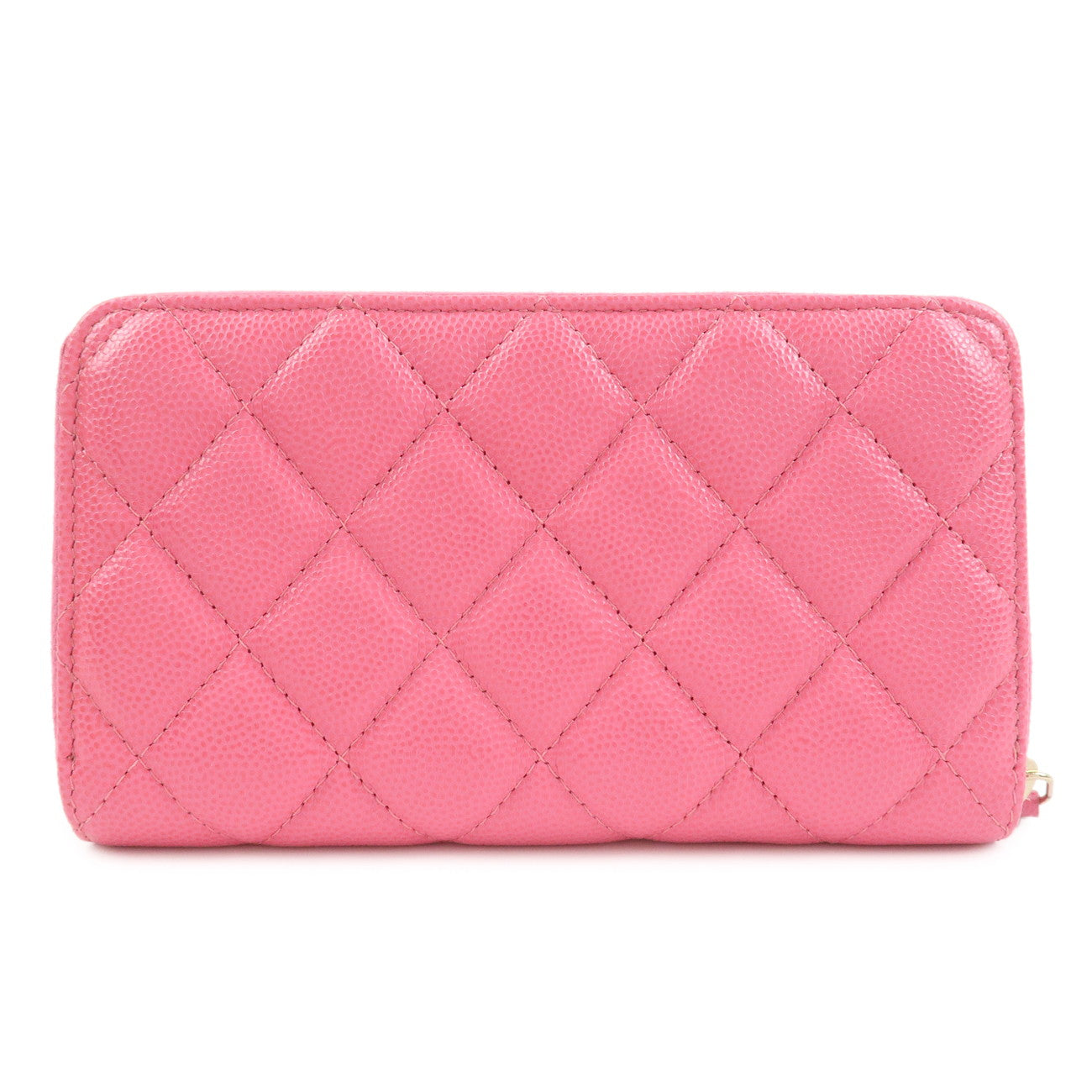 CHANEL Matelasse Caviarskin Small Wallet Pink A80481