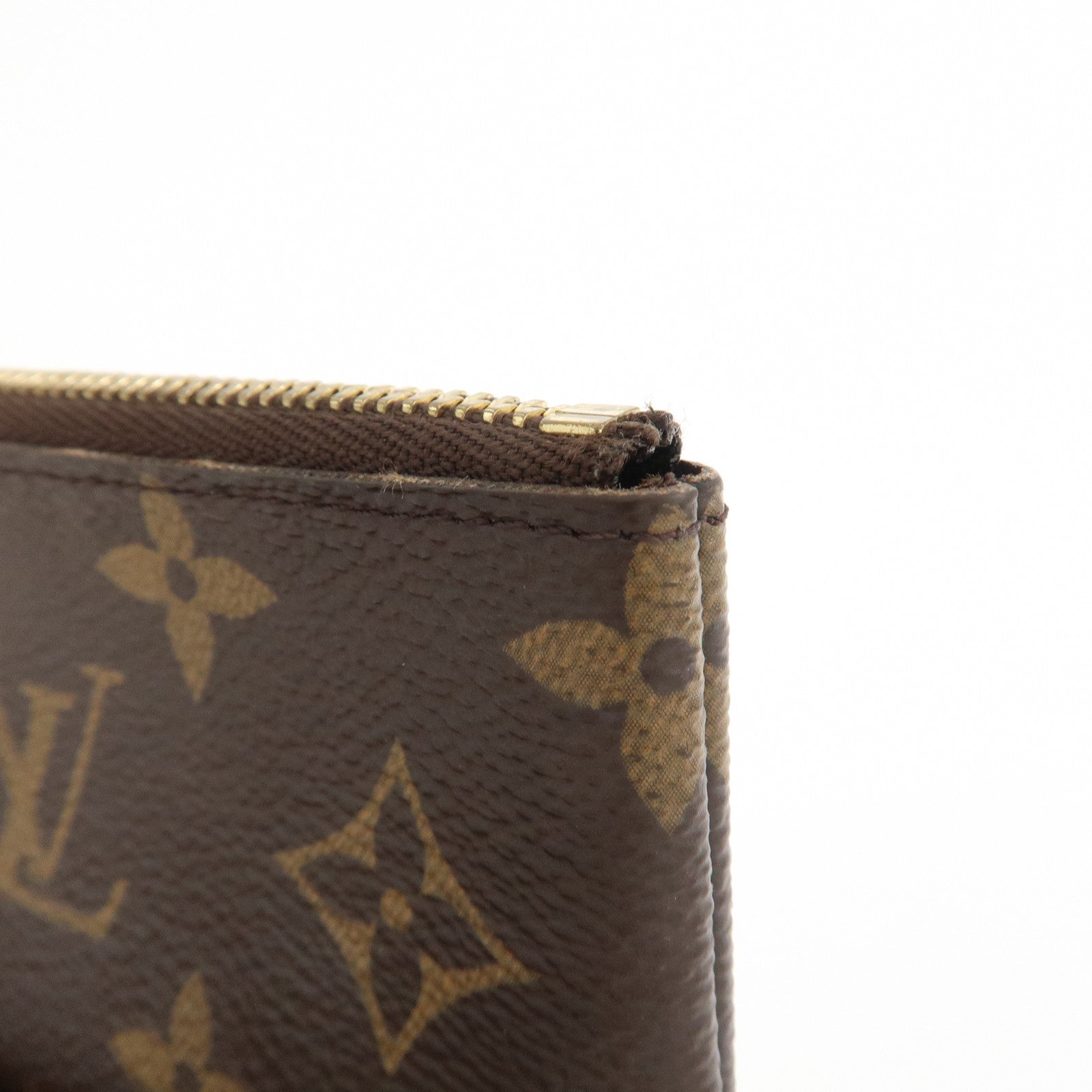 Louis Vuitton Monogram Pochette Cles Coin Case Key Case  M62650
