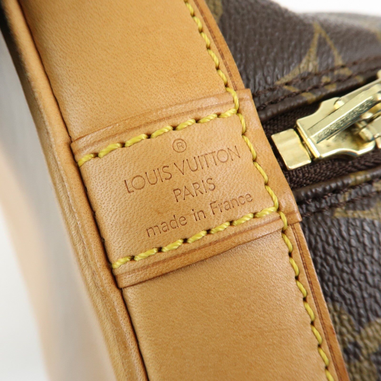 Louis Vuitton Monogram Alma Hand Bag Brown M51130