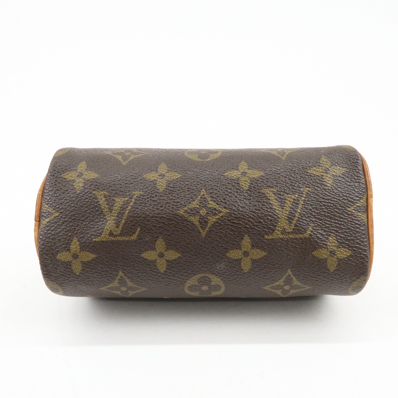 Louis Vuitton Monogram Mini Speedy Hand Bag Brown M41534