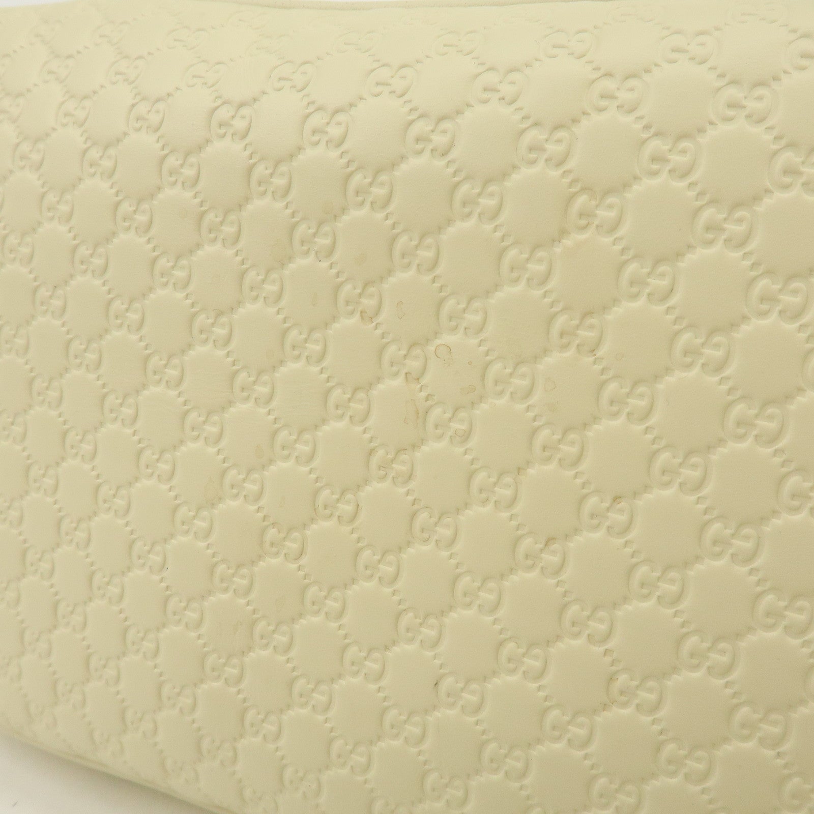 GUCCI Microguccissima Leather 2Way Bag Hand Bag Ivory 449663