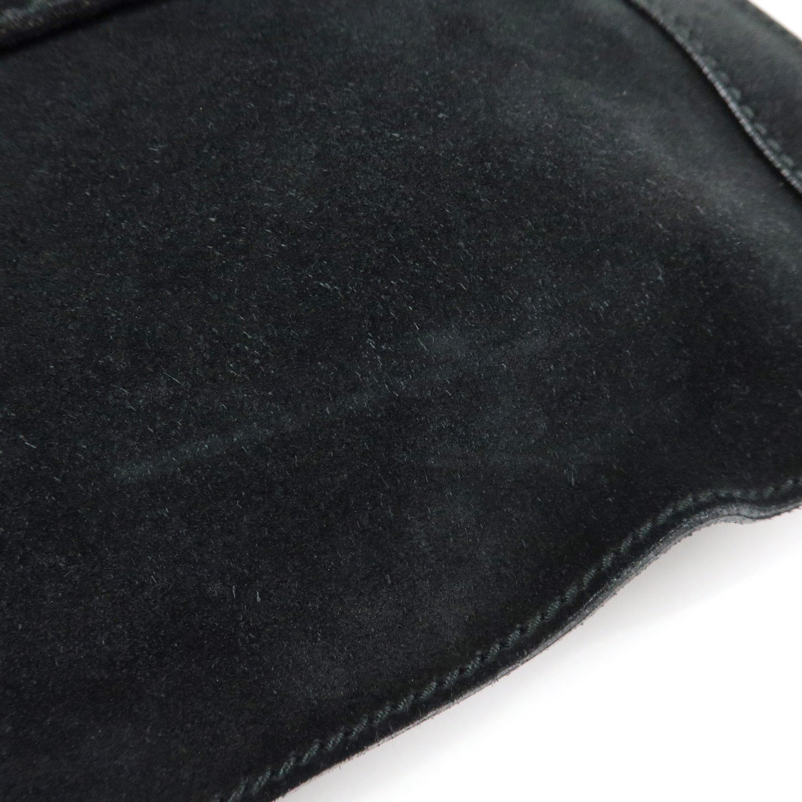 GUCCI Suede Shoulder Bag Crossbody Bag Black 001・2122・1931