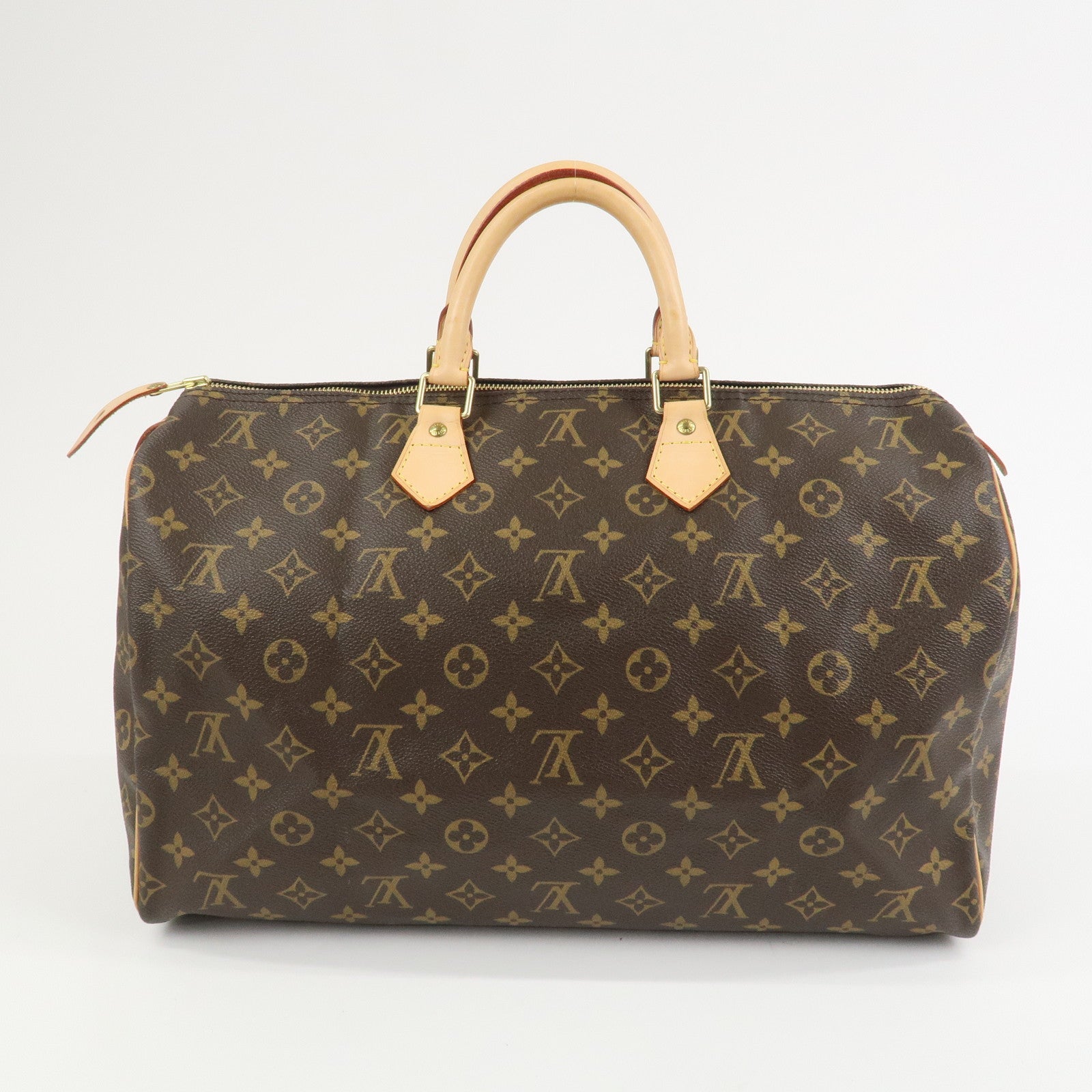 Louis Vuitton Monogram Speedy 40 Hand Bag Boston Bag Brown M41522