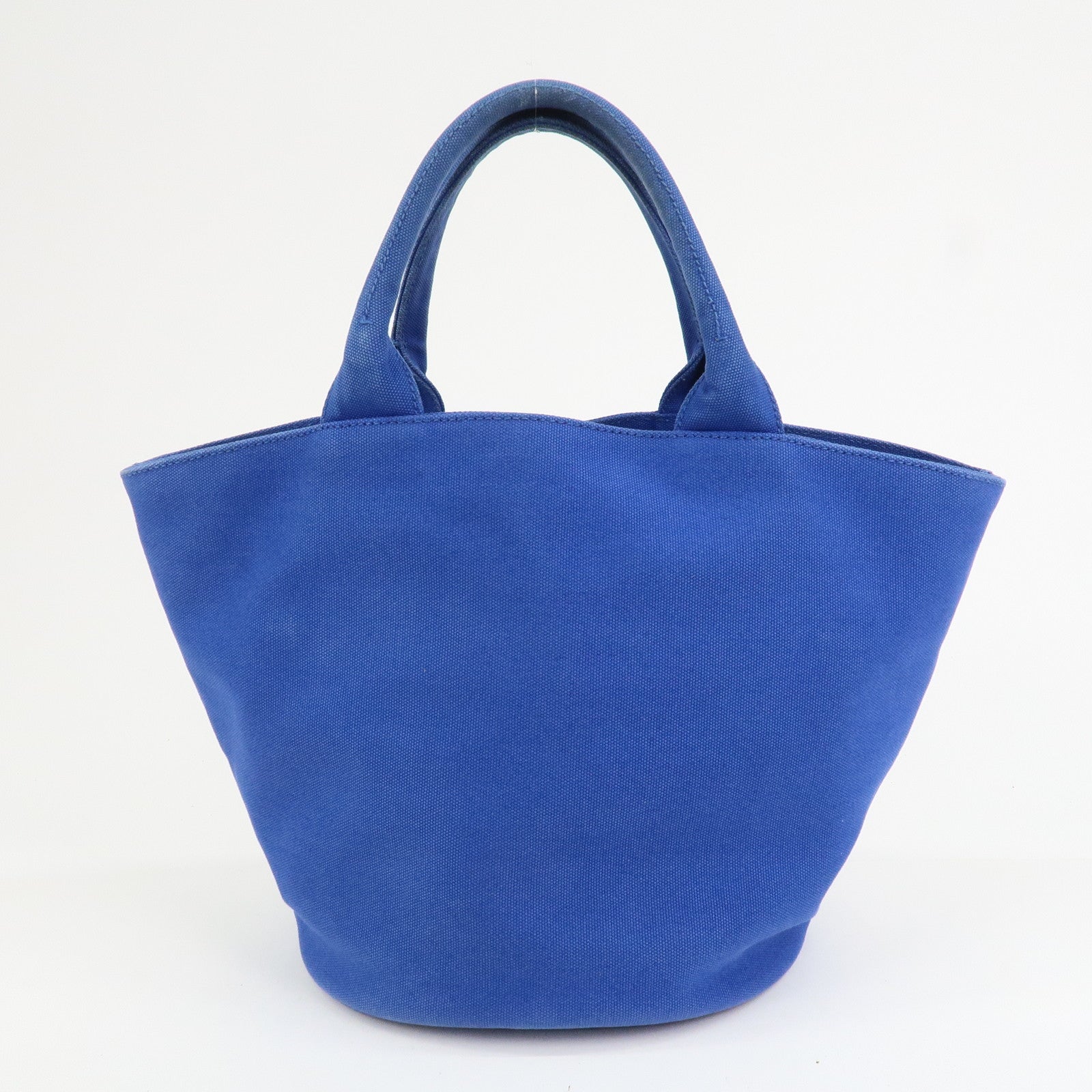 PRADA Canapa Canvas 2Way Bag Hand Bag Shoulder Bag Blue 1BG186