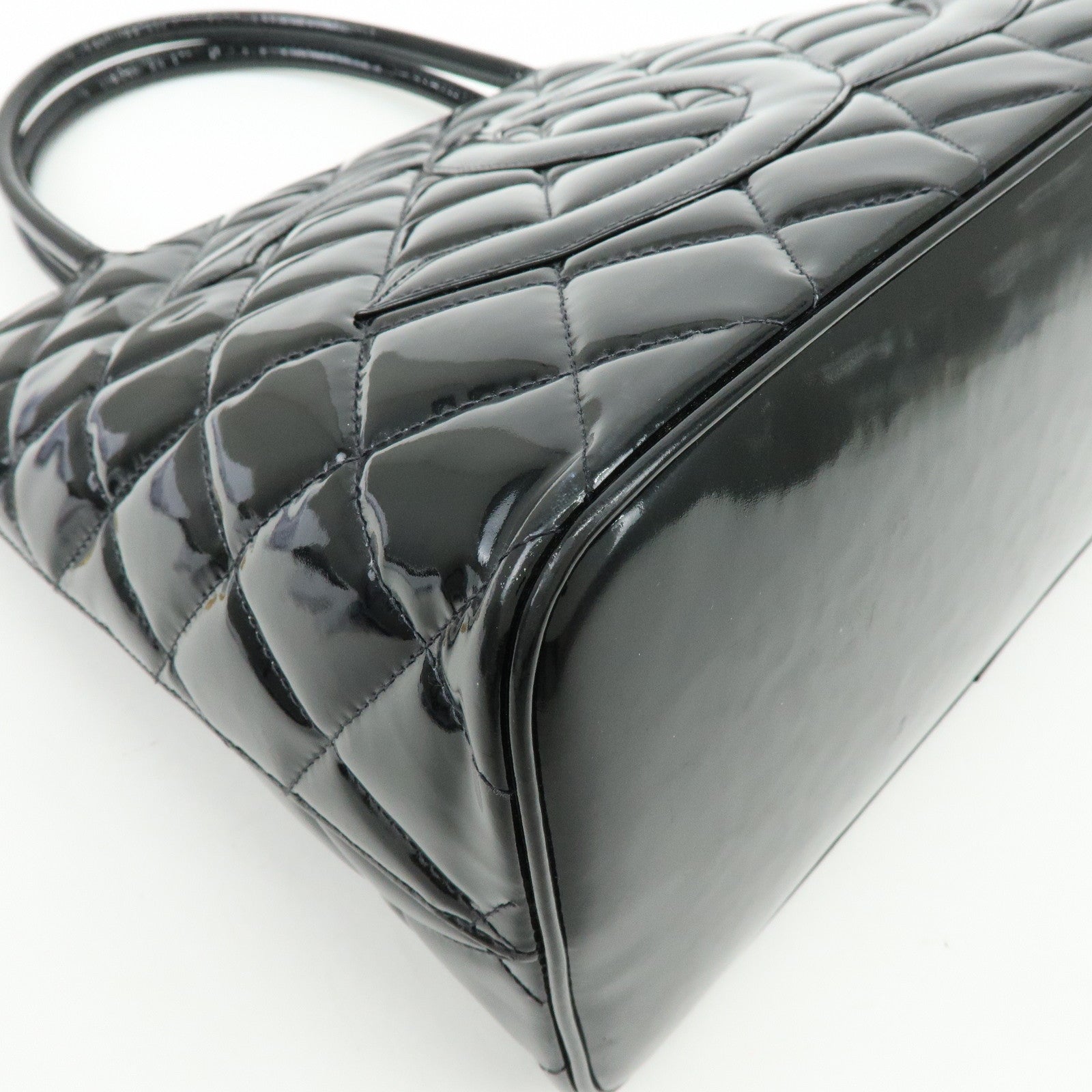 CHANEL Matelasse COCO Mark Medallion Tote Bag Hand Bag A01804