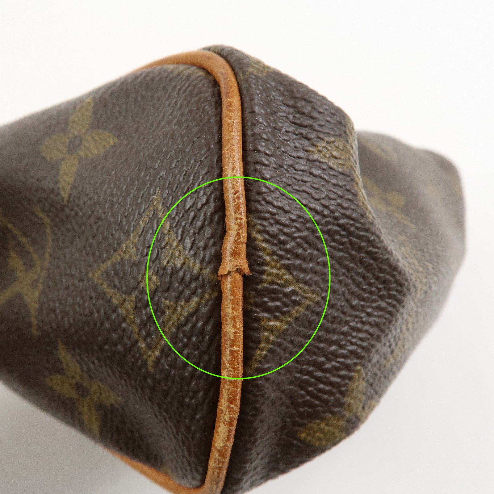 Louis Vuitton Monogram Mini Speedy Hand Bag Brown M41534