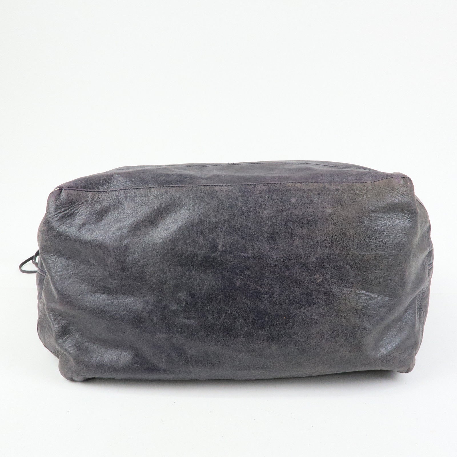 BALENCIAGA Classic Courier XL Leather Shoulder Bag Purple 159671
