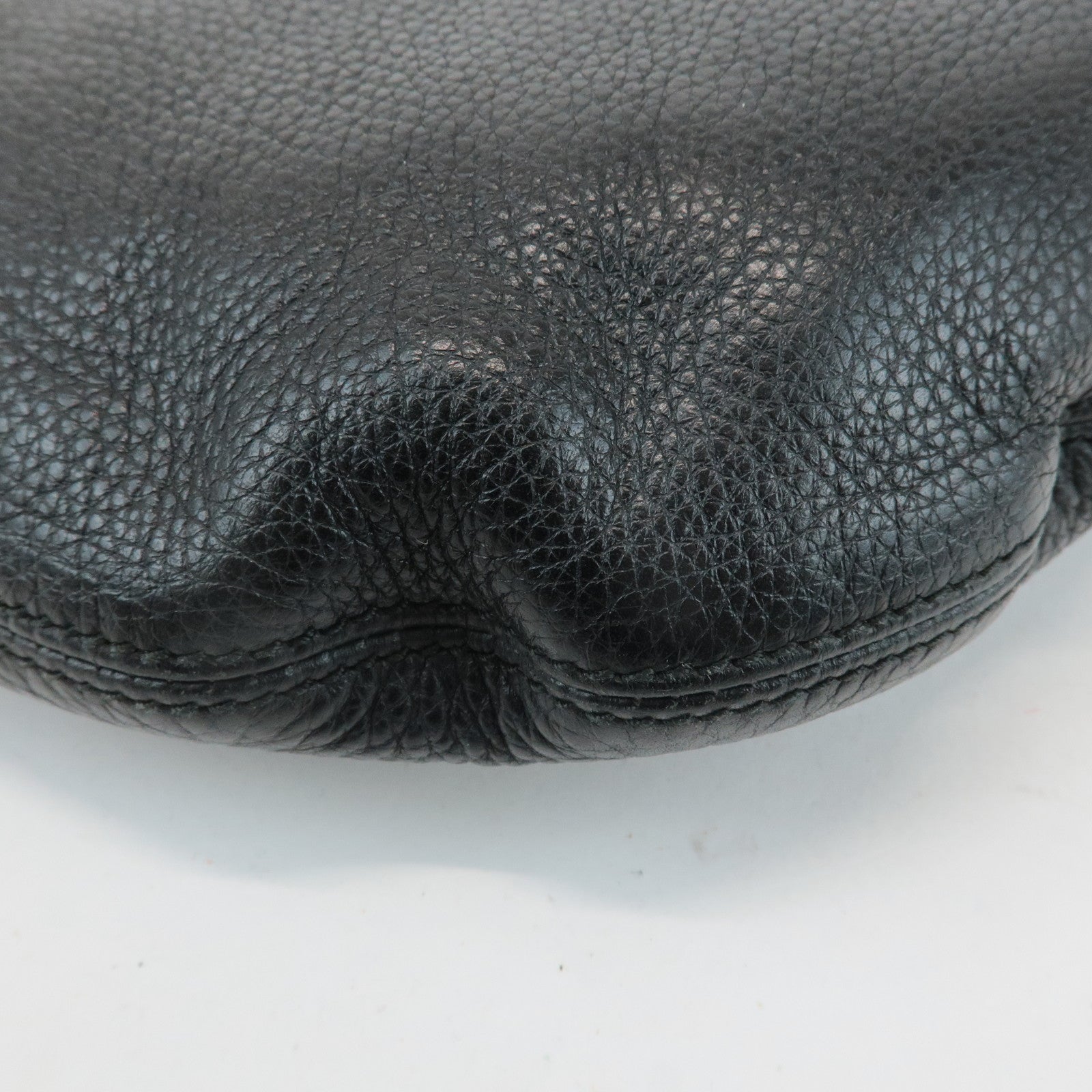 GUCCI SOHO Interlocking G Leather Shoulder Bag Black 308361 Used