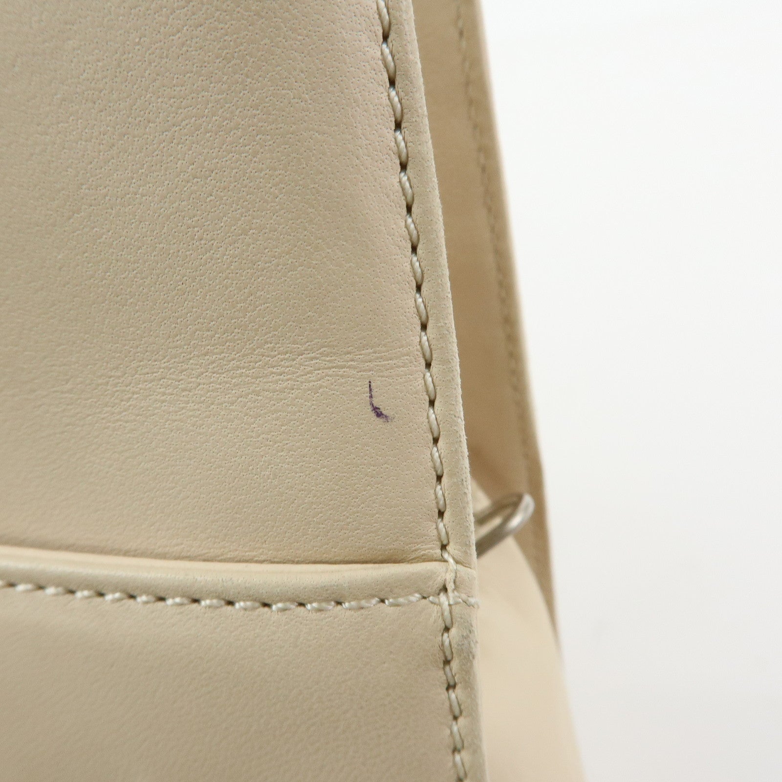 LOEWE Anagram Nappa Leather 2Way Bag Hand Shoulder Bag Ivory