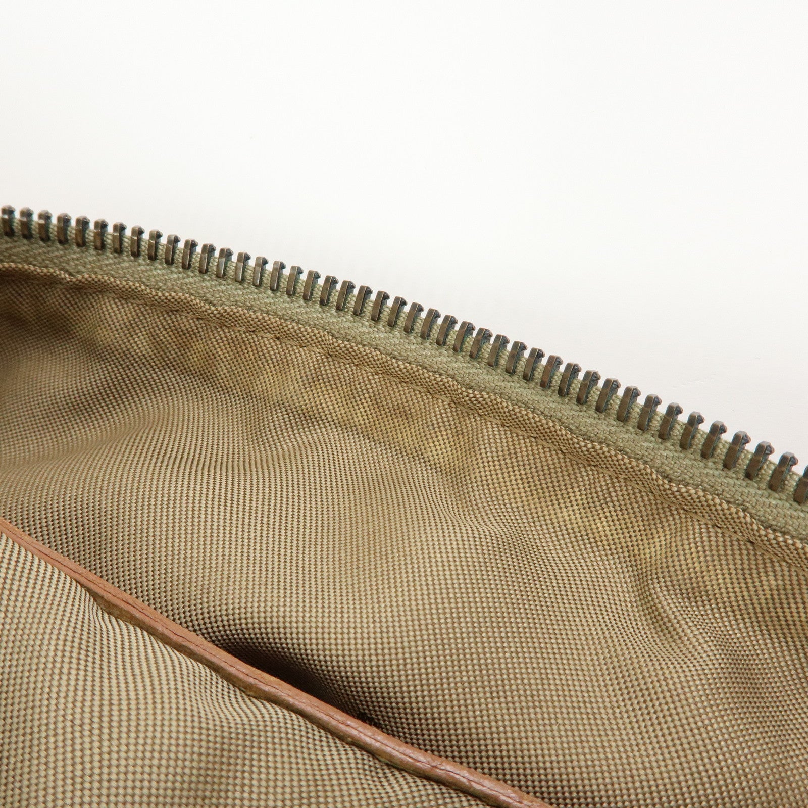 FENDI Zucchino Canvas Leather Shoulder Crossbody Bag Pink 8BR319